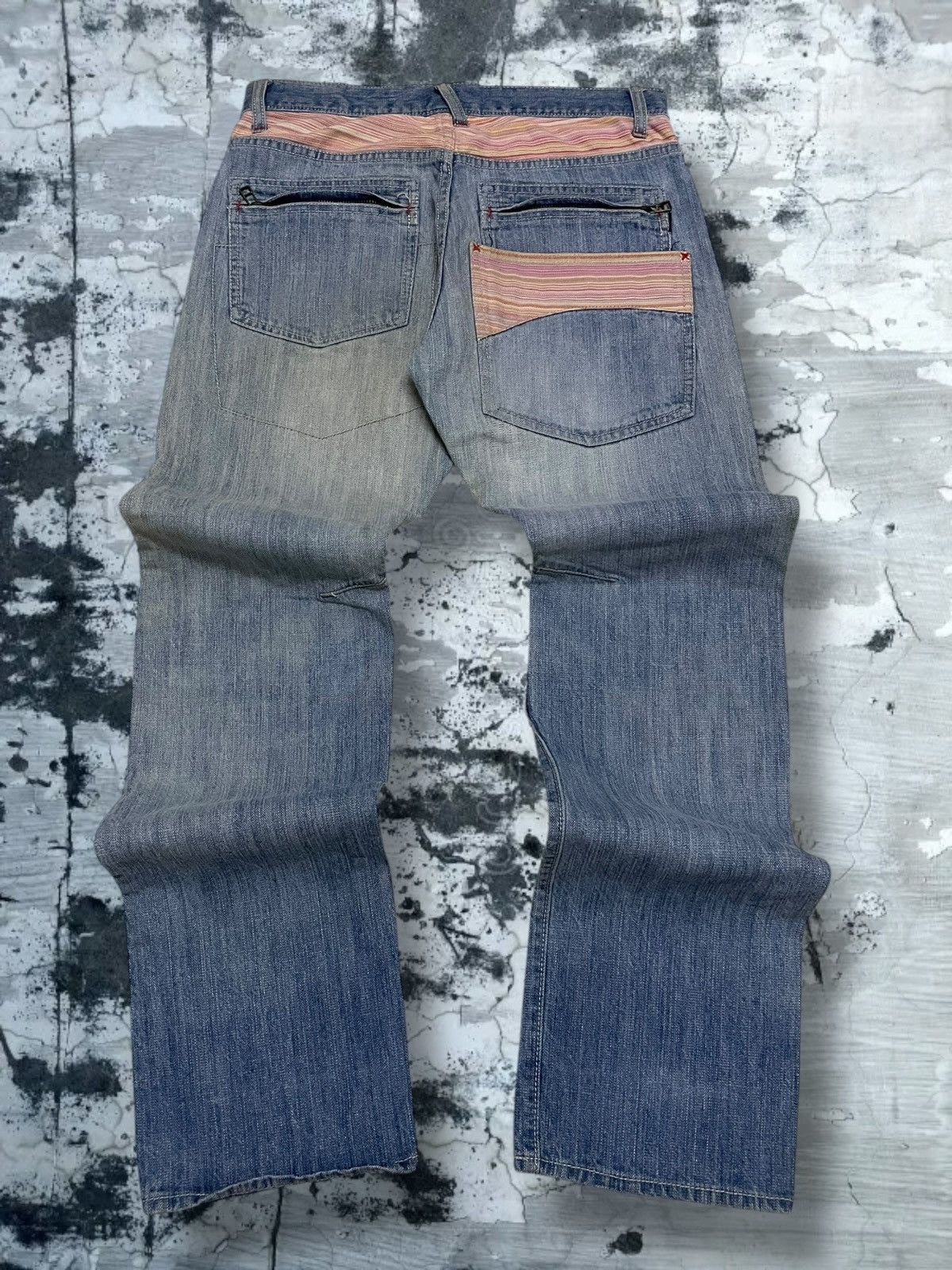 Japanese Brand Vintage 1990s Japan Designer Wild Khakis Engineered Denim Size US 30 / EU 46 - 8 Thumbnail