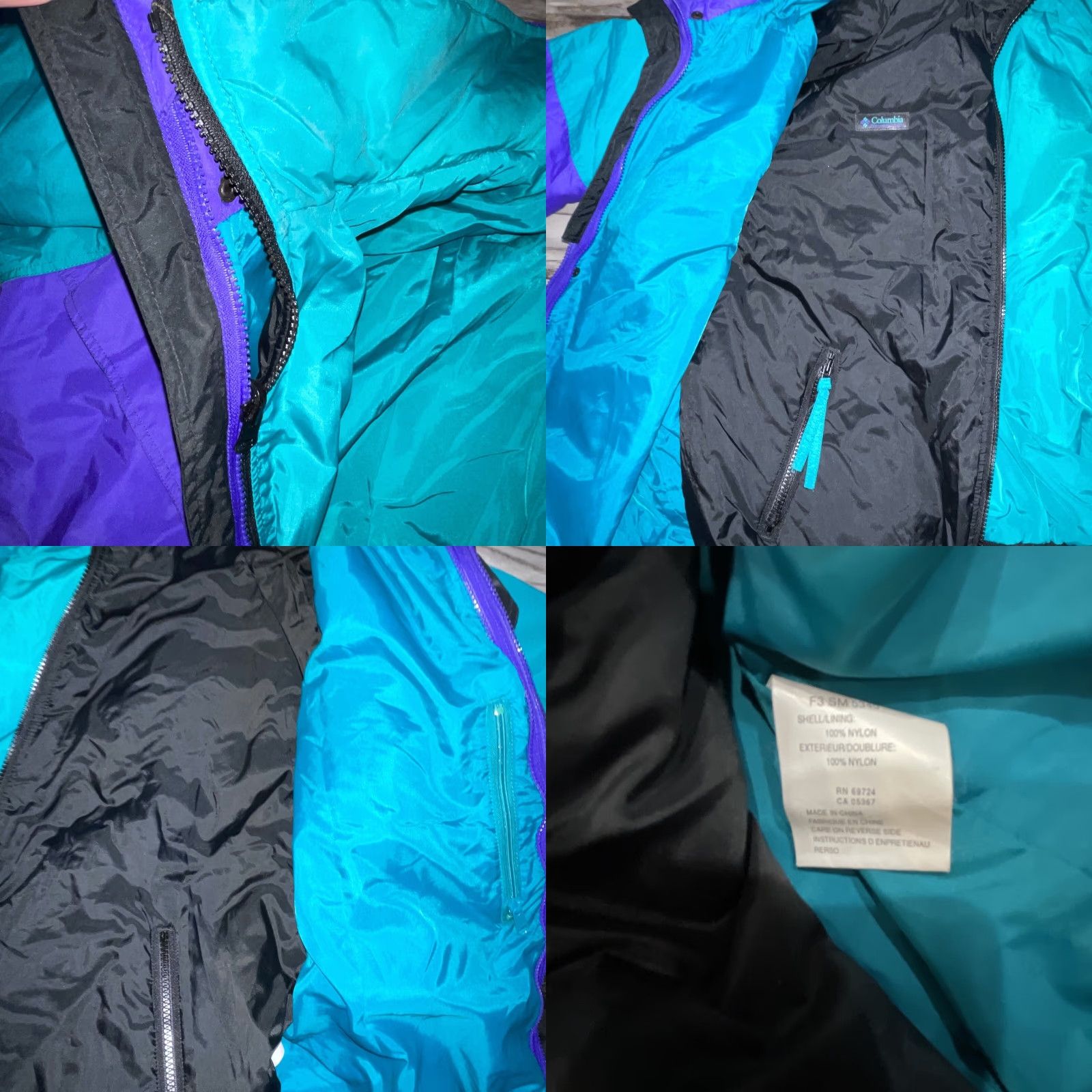 Vintage VINTAGE Columbia Powder Keg 3-in-1 Jacket Hooded Reversible L Men's L Purple Green Ski Snow Coat Size US L / EU 52-54 / 3 - 10 Thumbnail
