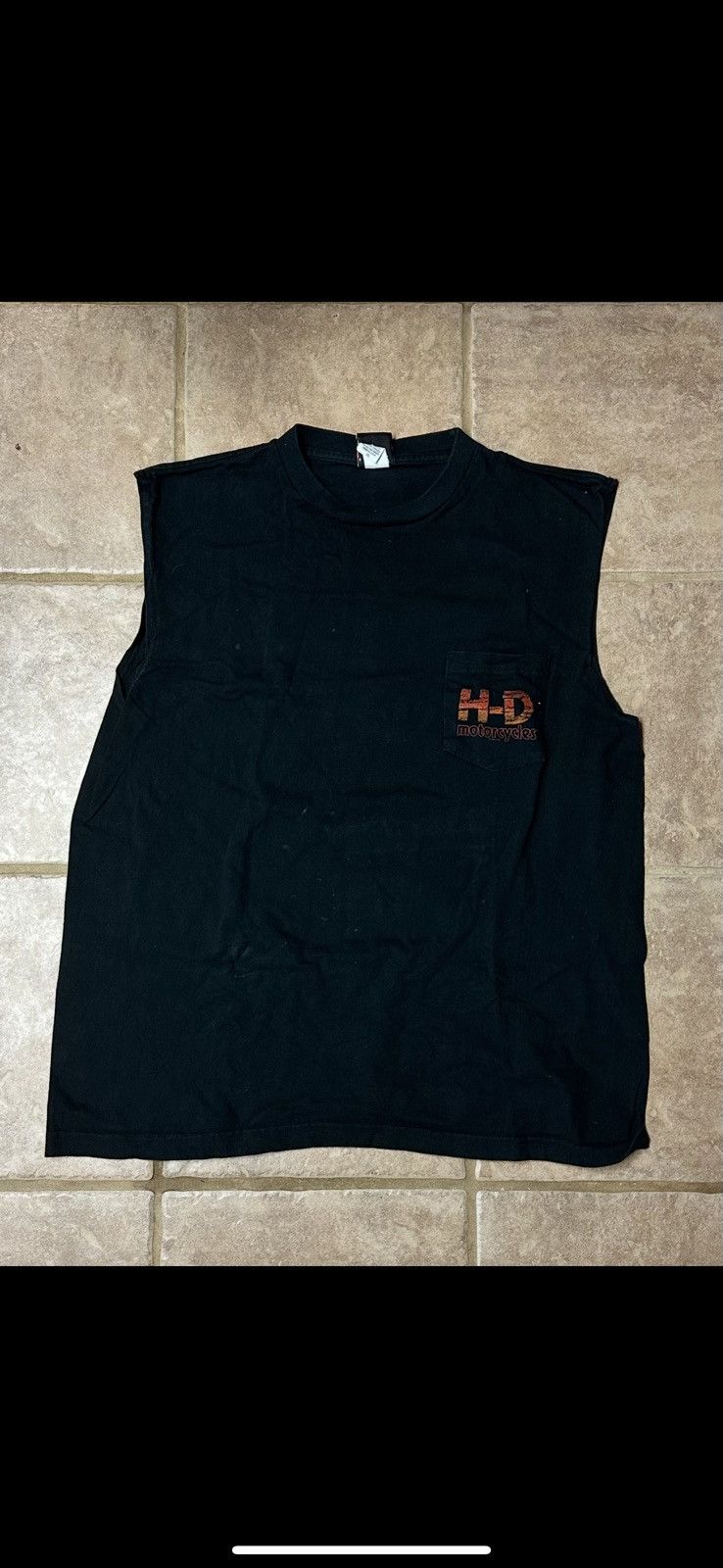 Harley Davidson × Vintage Vintage Harley Davidson Graphic Sleeveless T - Honesdale, PA Size US XL / EU 56 / 4 - 2 Thumbnail