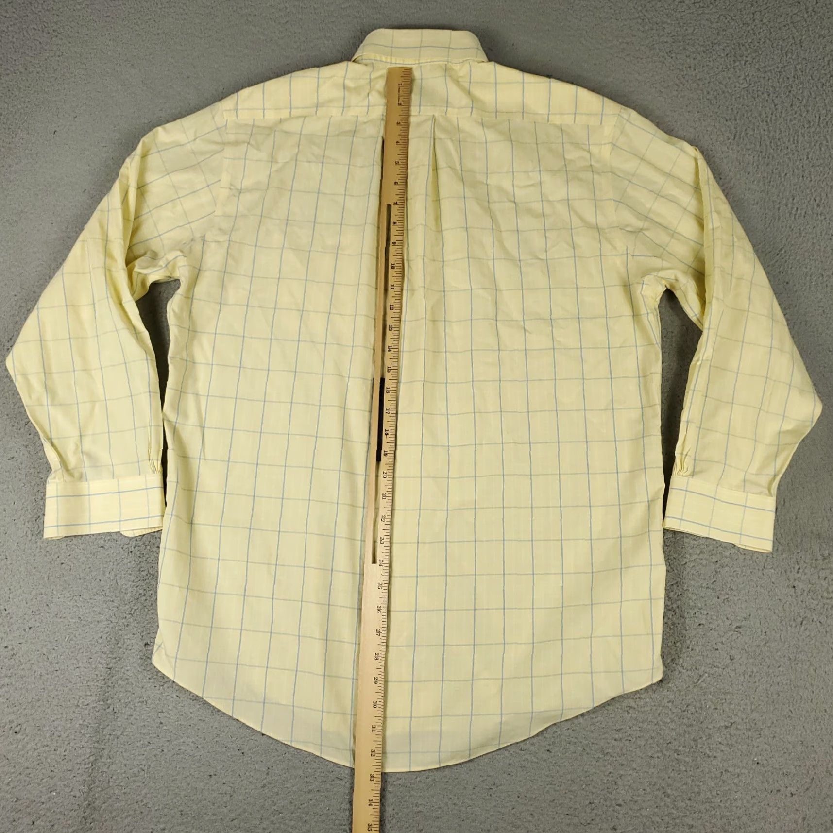 Brooks Brothers Brooks Brothers Shirt Mens 16 Yellow Check Regent Dress Button Up Long Sleeve Regular Mens Size 42R - 3 Thumbnail