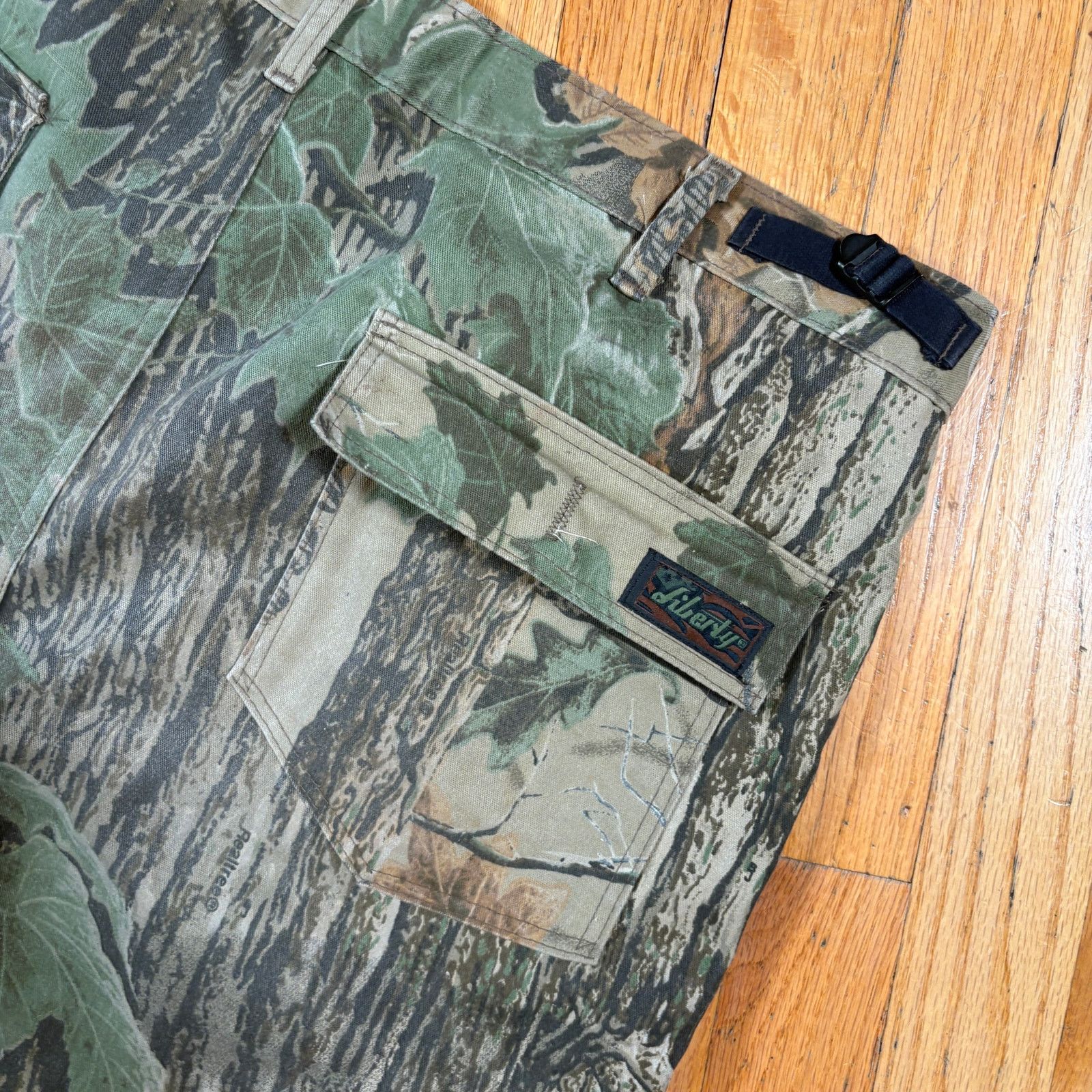Vintage Vintage 90s Woodland Camo Liberty Hunting Pants 38x31 Size US 38 / EU 54 - 4 Thumbnail