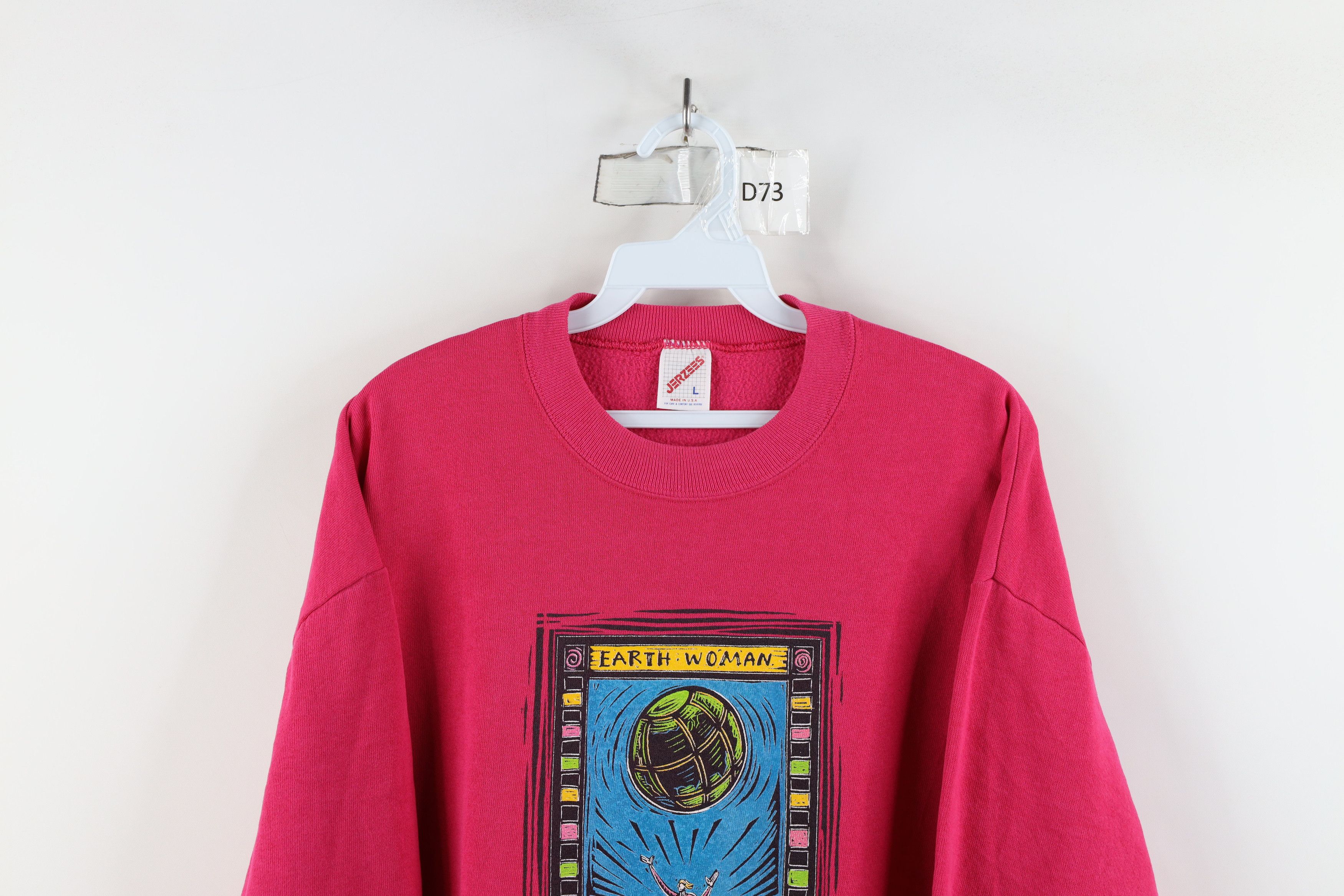Vintage Vintage 90s Streetwear Earth Woman Earth Day Sweatshirt USA Size L / US 10 / IT 46 - 2 Thumbnail