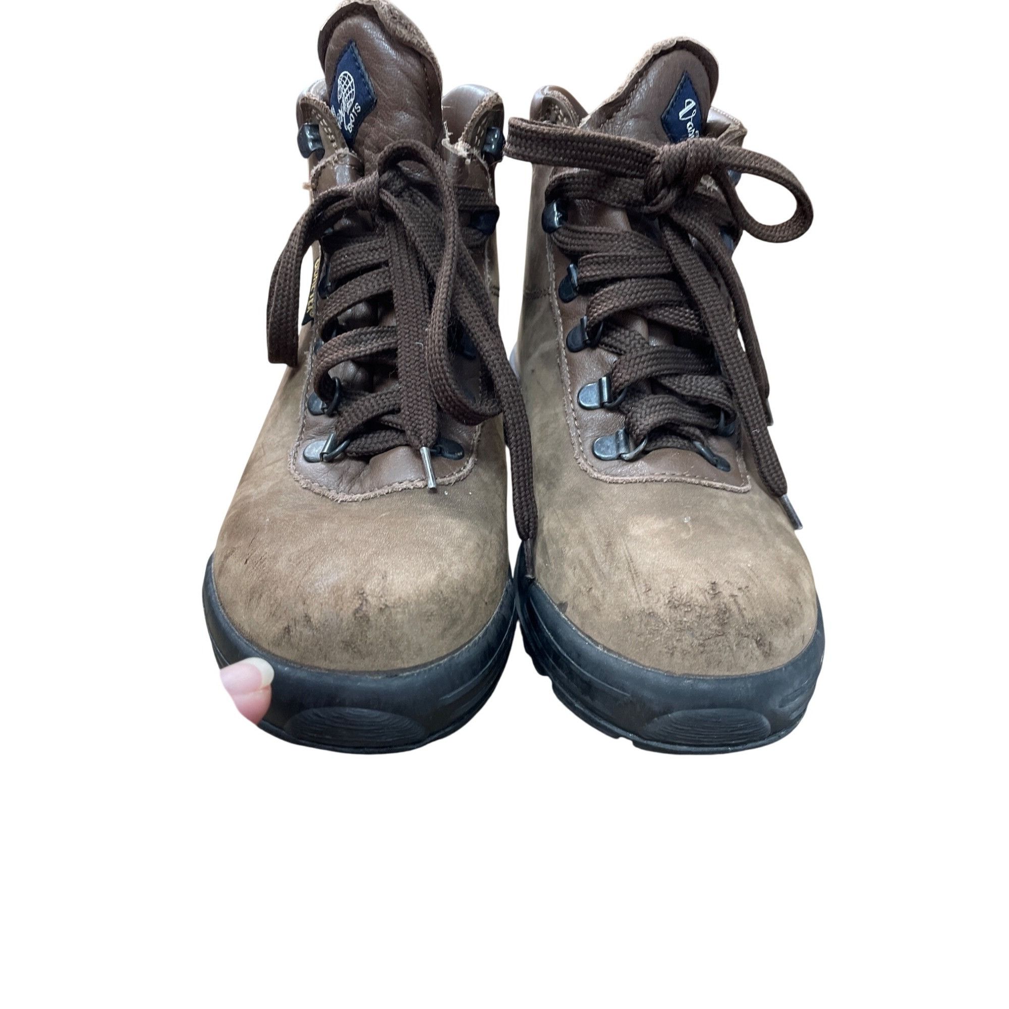 Vasque Vasque Womens Gore-Tex Brown Leather Ankle Boots Size 7.5N S Size US 7.5 / IT 37.5 - 12 Thumbnail