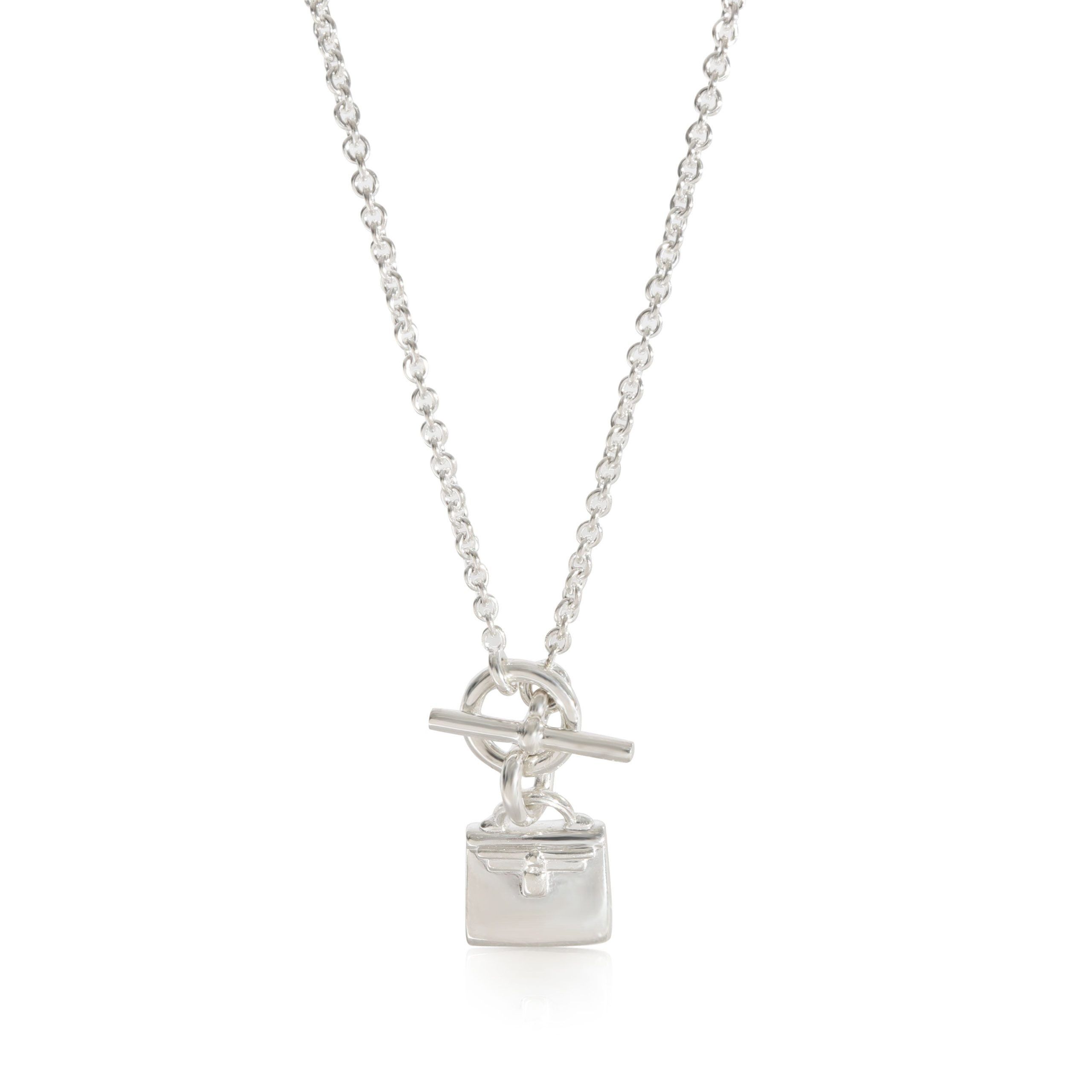 image of Hermes Amulettes Necklace In 925 Sterling Silver, Women's