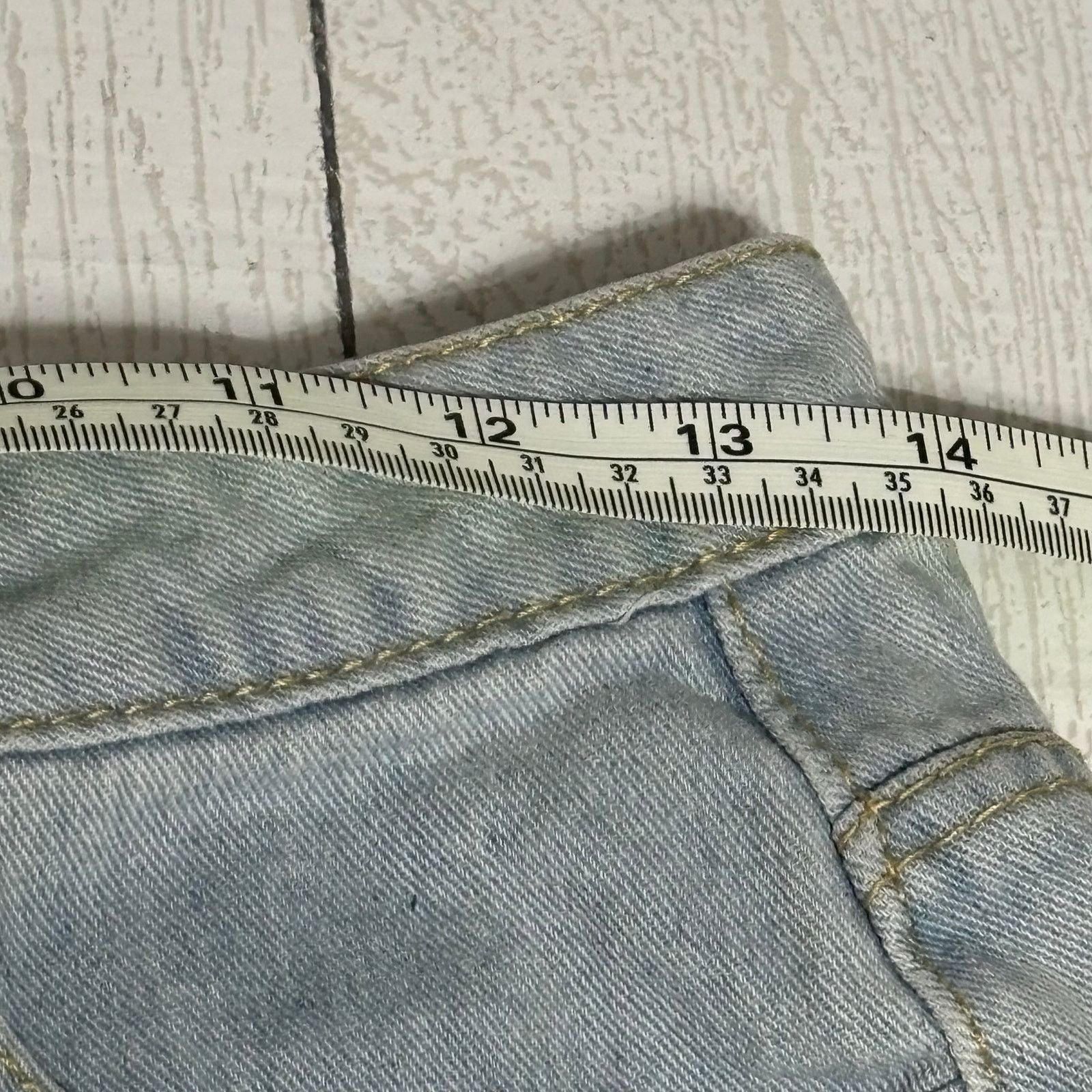 Other Denim Blvd Blue Light Wash Distressed Shorts Size Small Size 27" / US 4 / IT 40 - 7 Thumbnail