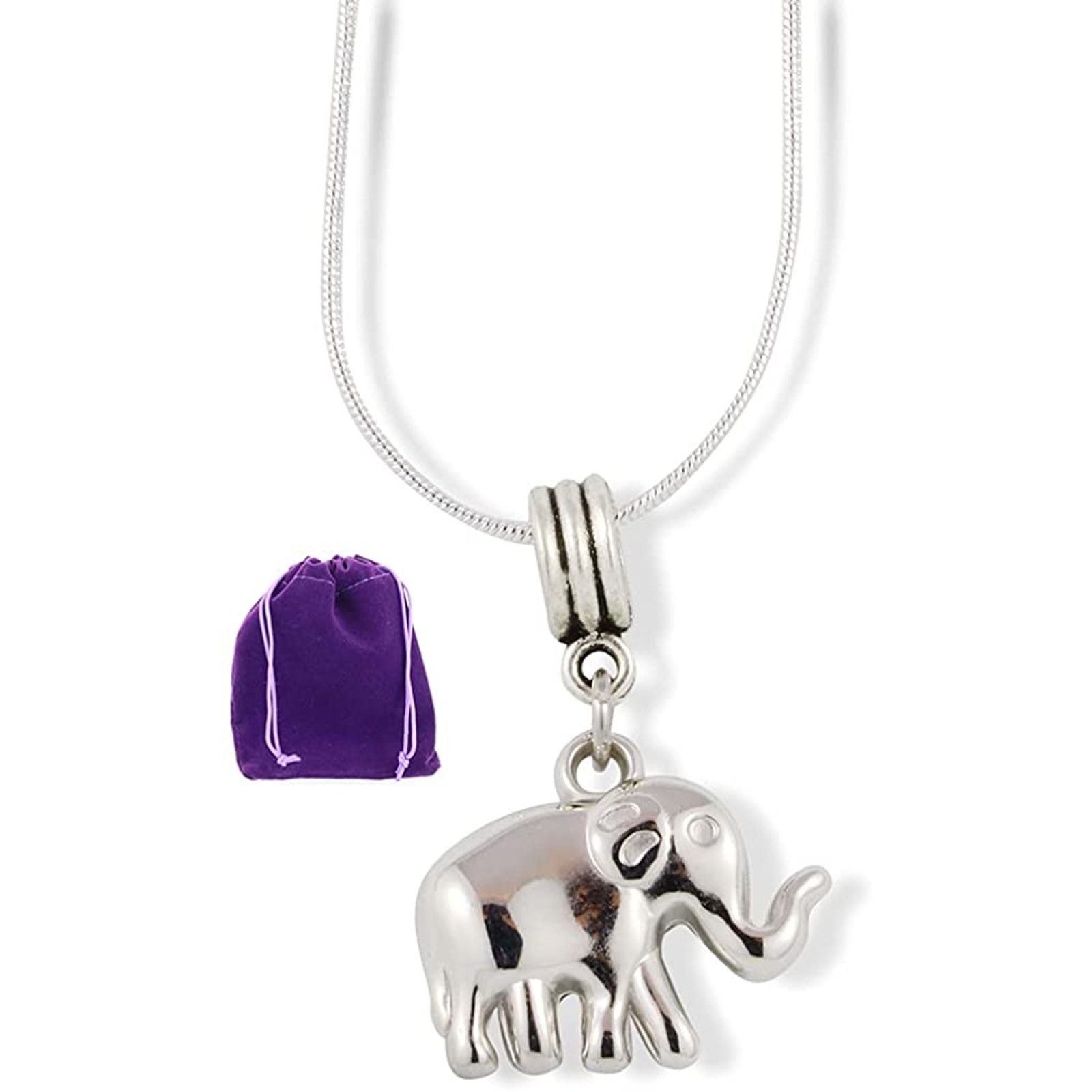 & Other Stories Elephant ( 3D ) Charm Snake Chain Necklace Size ONE SIZE - 1 Thumbnail