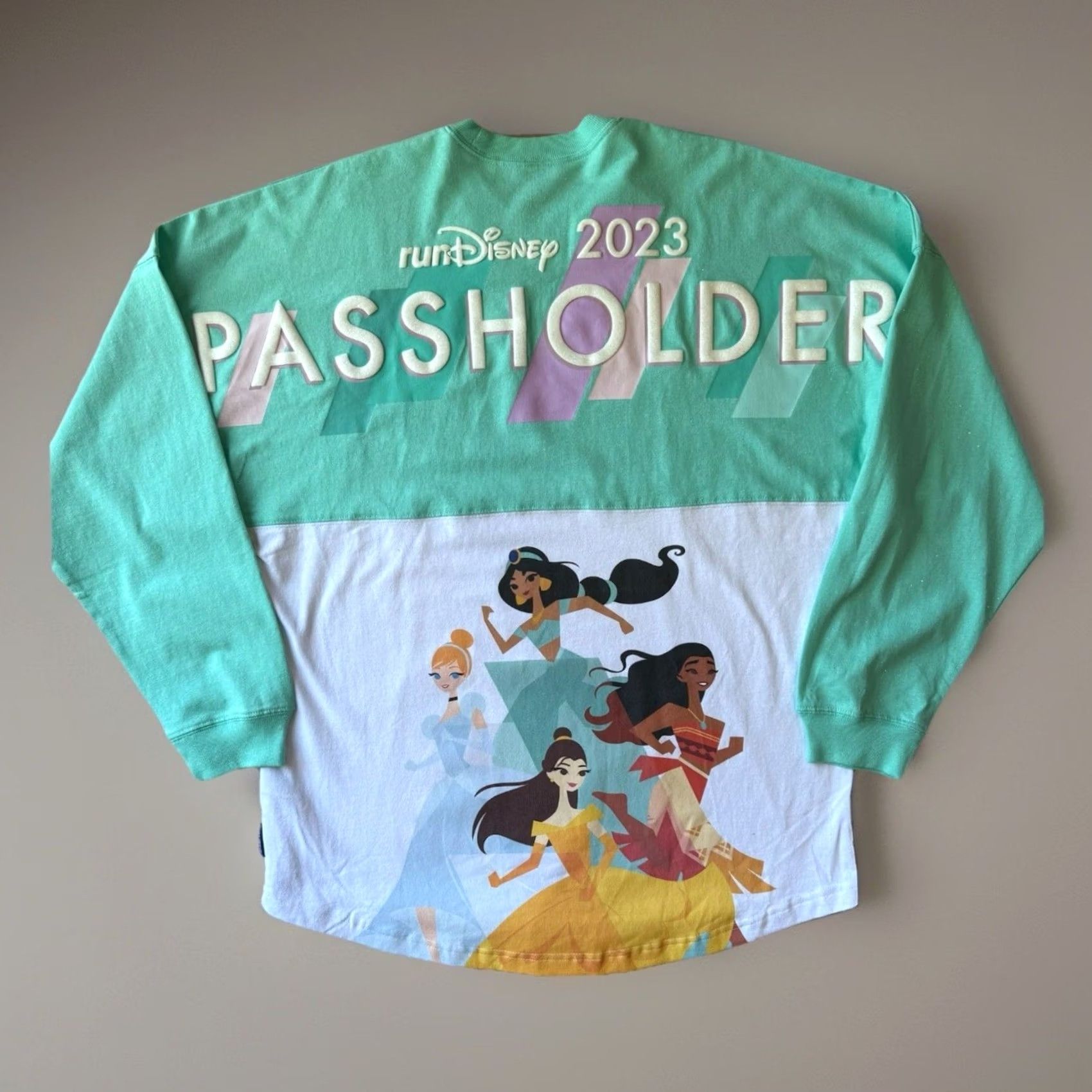 Disney Disney Parks RunDisney Passholder Spirit Jersey Shirt Small Multicolor Princess Womens Size US S / EU 44-46 / 1 - 2 Thumbnail