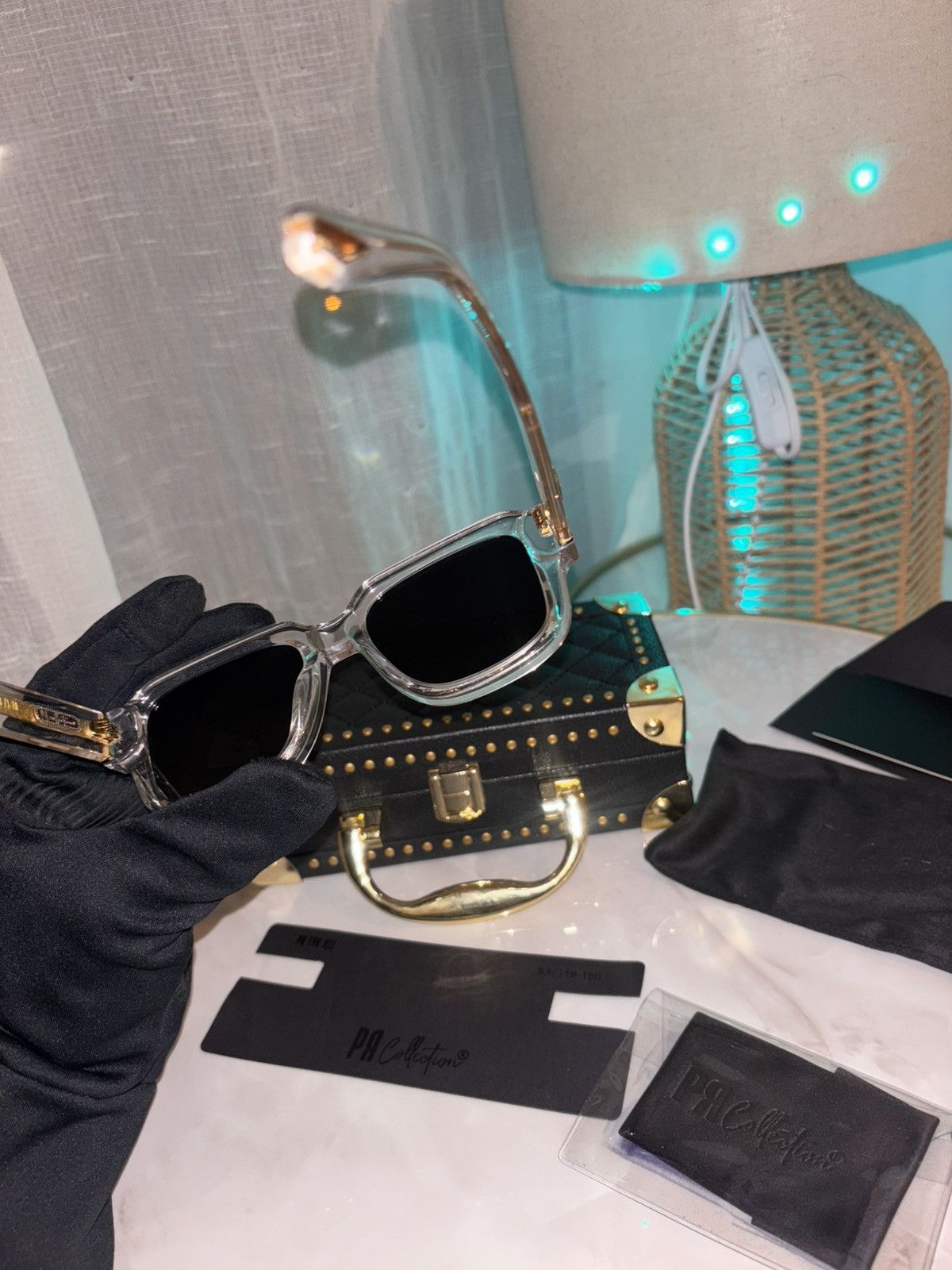 Other PR Collection Sunglasses – PR TYO XII – Transparent/Gold Size ONE SIZE - 9 Thumbnail