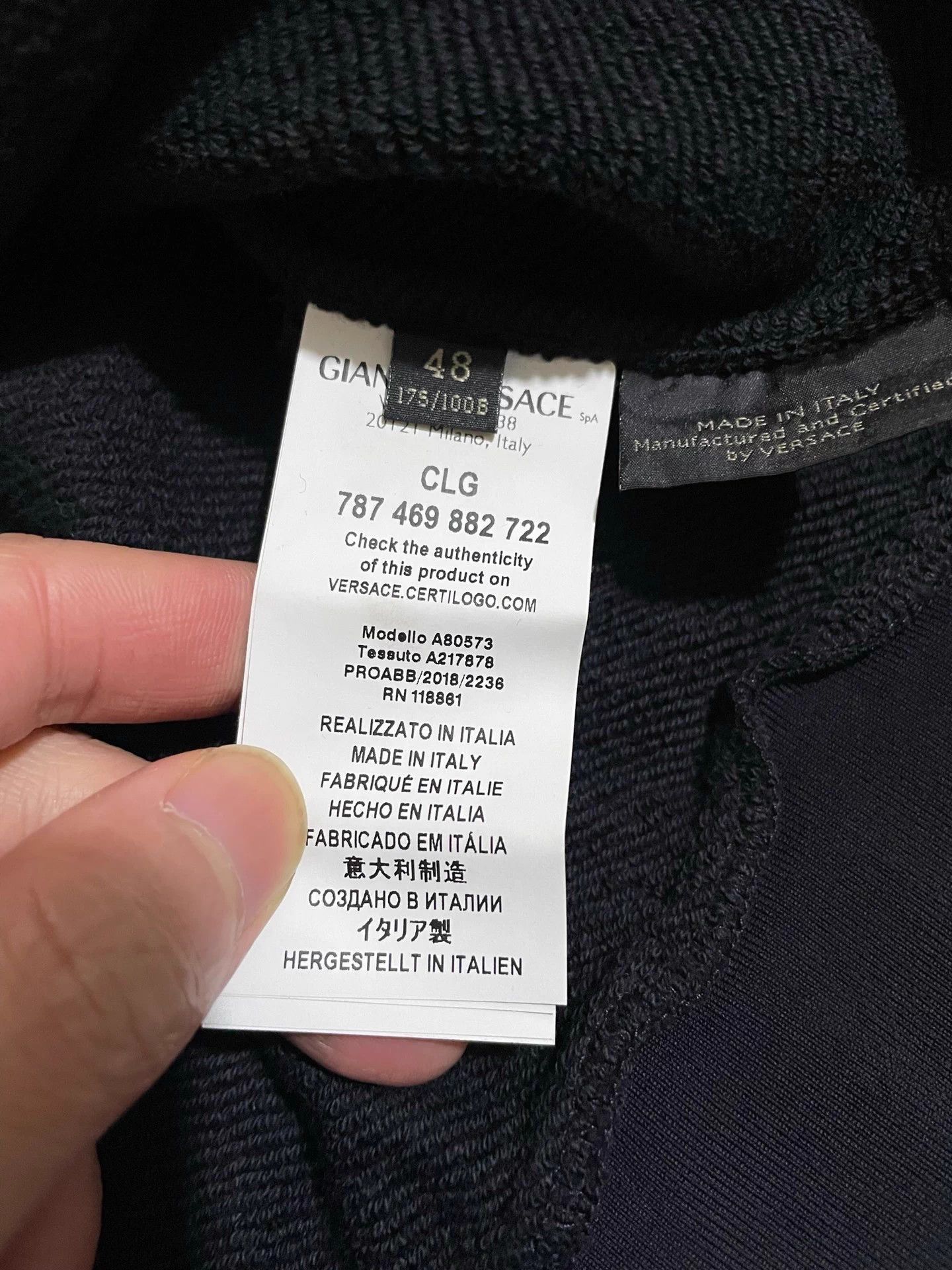 Versace VersaceAll-CrystalLuxurySweatshirtM(48)-NewLimited Size US M / EU 48-50 / 2 - 7 Thumbnail