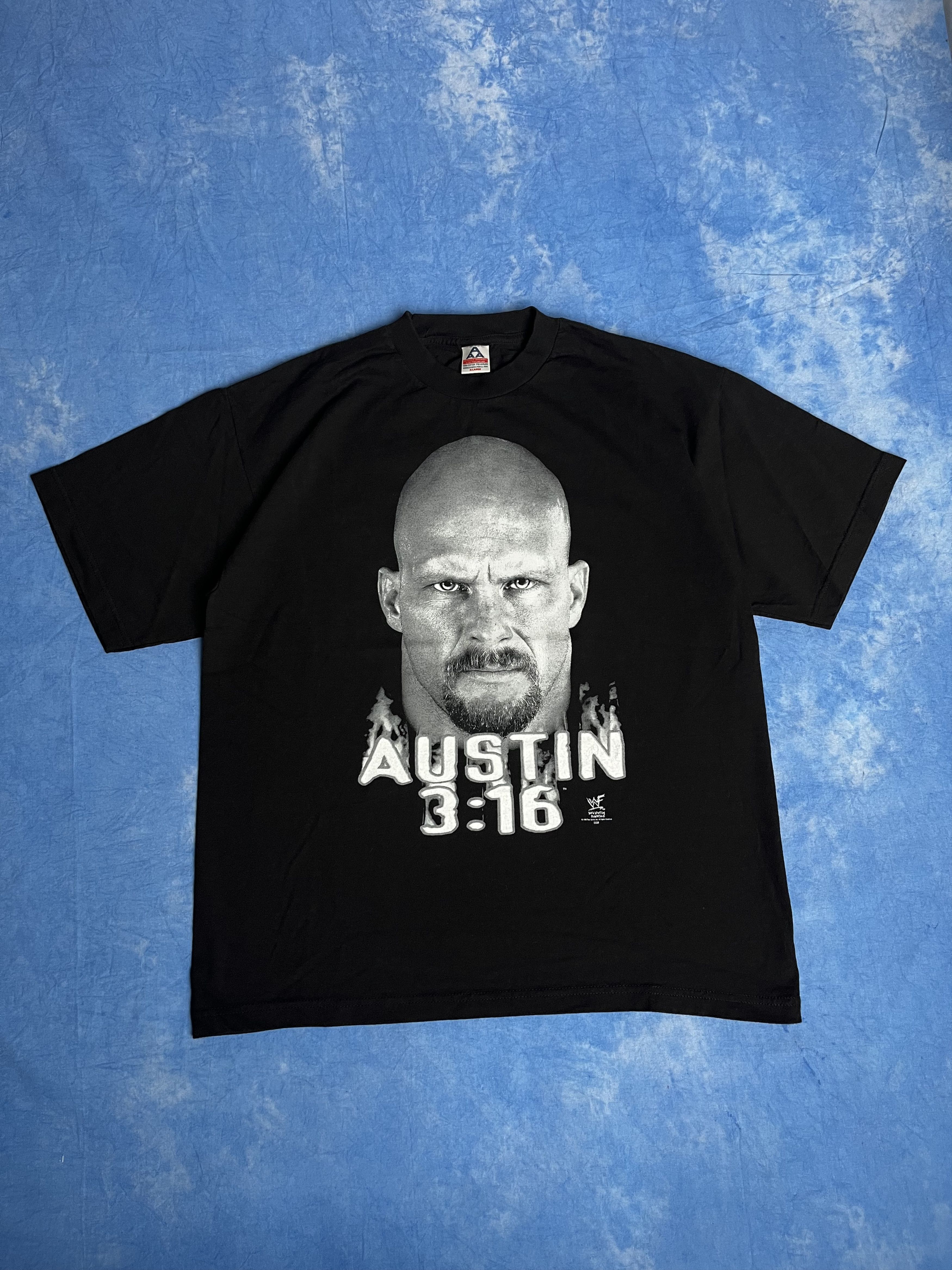 WWF 1998 Steve Austin Stone Cold 3:16 Big Head WWF RARE Tee Size US XL / EU 56 / 4 - 1 Thumbnail