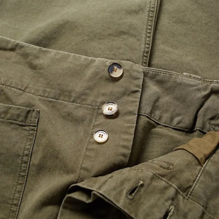 JW Anderson o1mle0125 Front Pocket Fold Trouser in Khaki Size US 40 / EU 56 - 2 Thumbnail