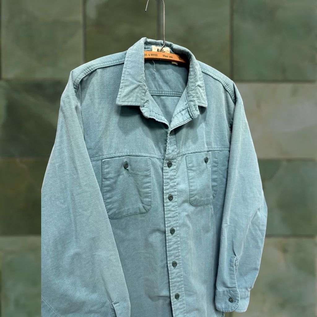 Vintage VINTAGE REI Shirt Button-Up Cotton Blue USA Made Mens Large L Size US L / EU 52-54 / 3 - 1 Thumbnail