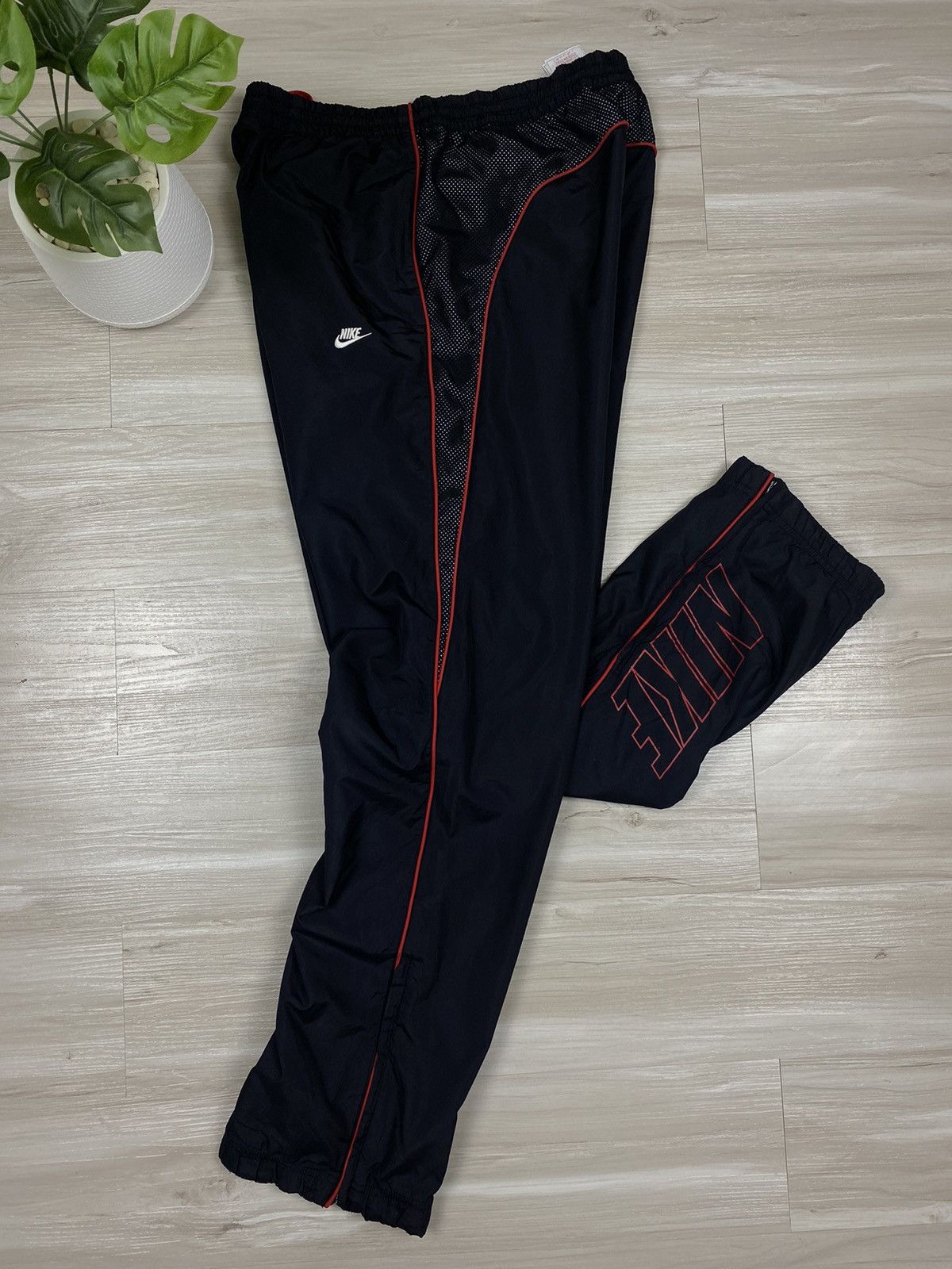 Nike × Vintage Double swoosh Nike Nylon Track Pants Drill Vintage Size US 32 / EU 48 - 5 Thumbnail