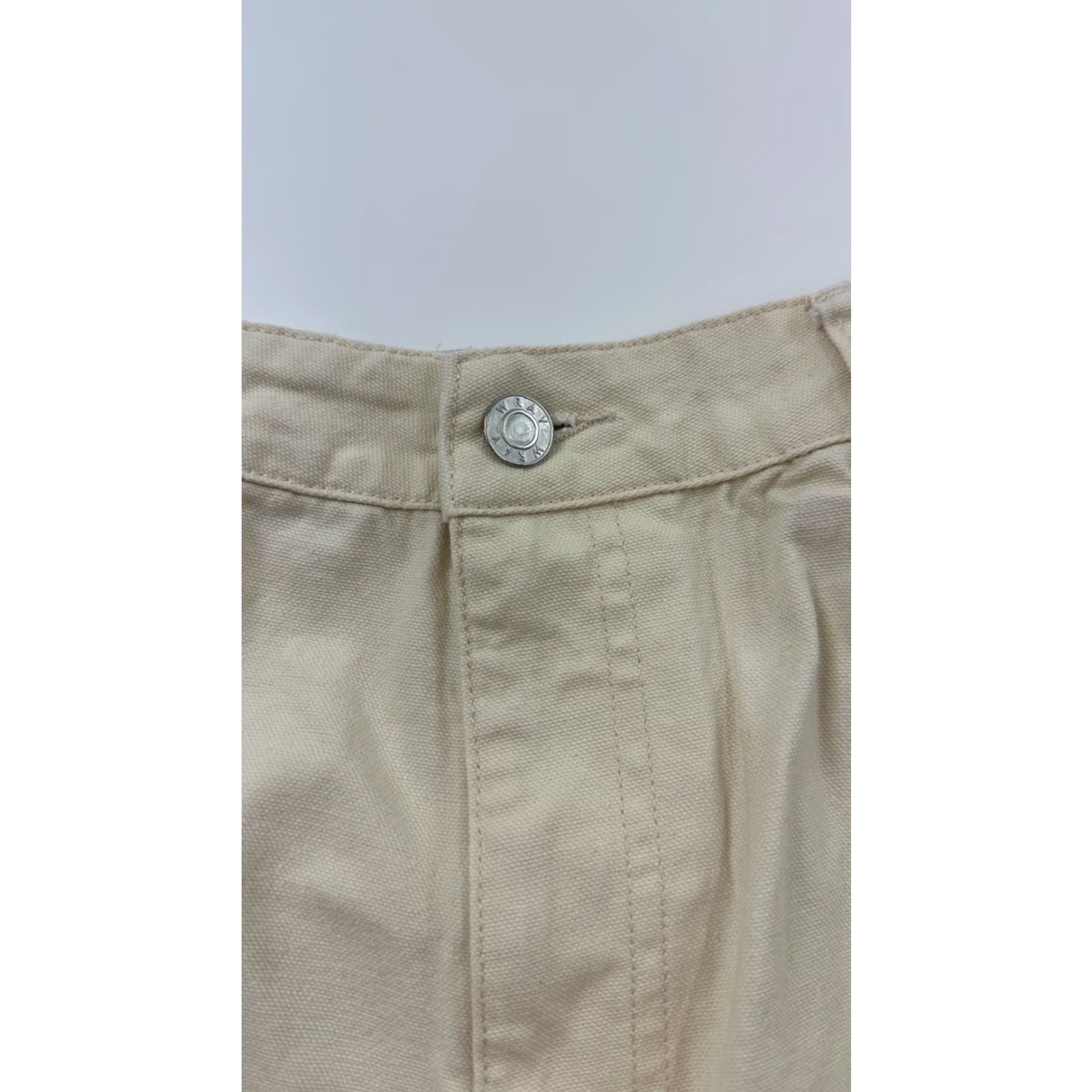 Vintage Wray Women's High Rise Denim Shorts Size 8 Light Yellow 5-Pocket Preppy Summer Casual Size 30" / US 8 / IT 44 - 3 Thumbnail