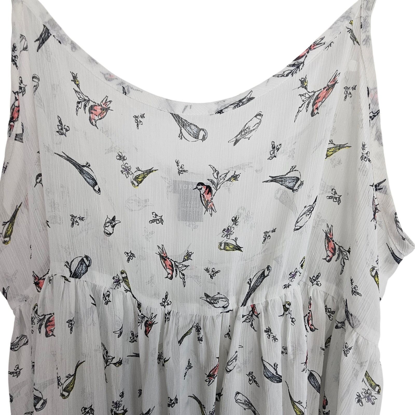 Torrid Torrid Womens Flowy Bird Print Flowy Tank Top Plus Size 2X Size XXL / US 16-18 / IT 52-54 - 2 Thumbnail