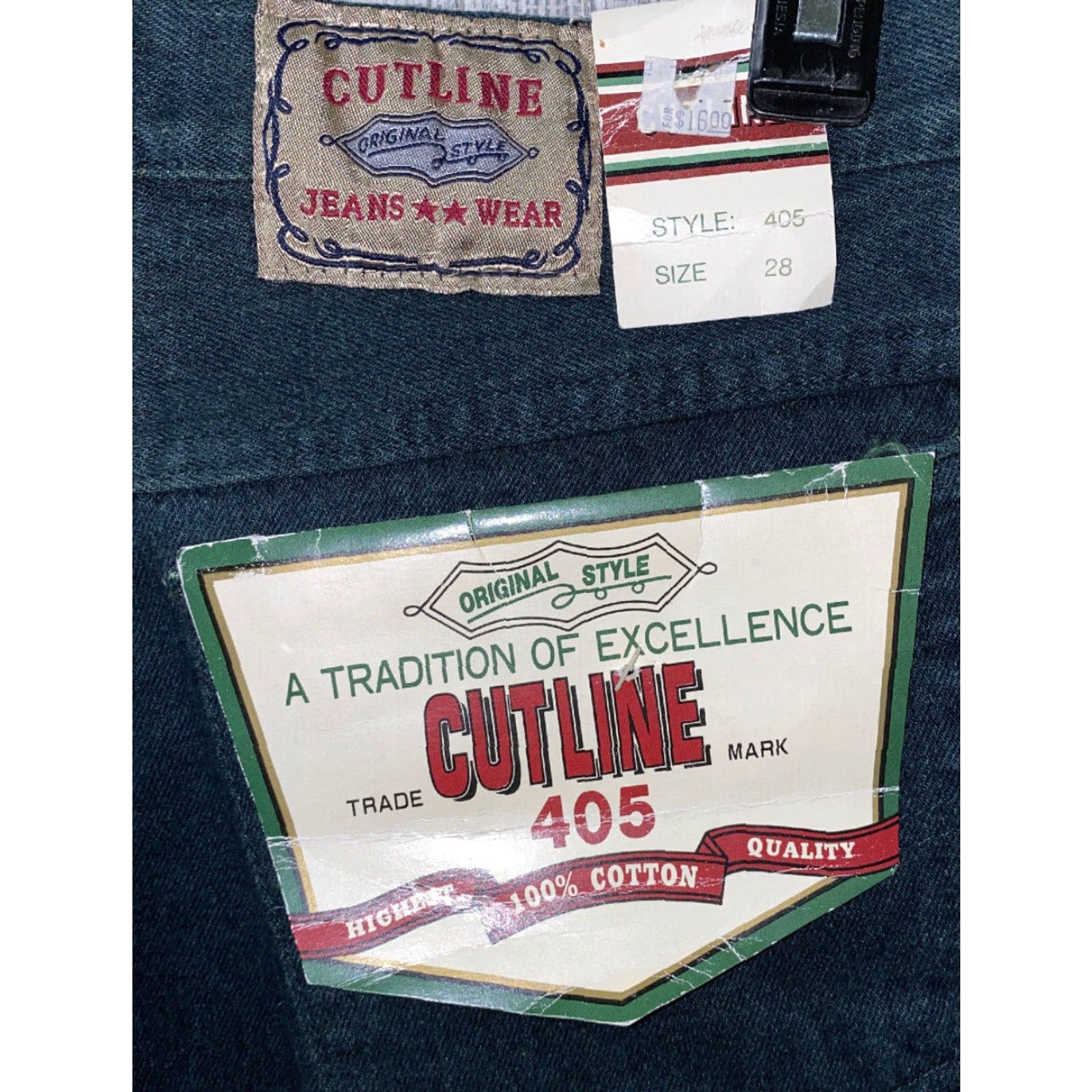 Vintage VINTAGE Cutline Jean Wear Mens Green Easy Fit Zip Fly Shorts Adult 28 Green Casual Shorts NWT 1980s Mens Size US 28 / EU 44 - 2 Thumbnail