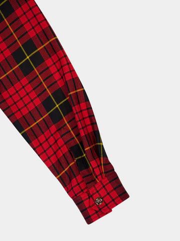 Alexander McQueen o1srvl11e0226 Distressed MacQueen Tartan Shirt In Multicolor Size US L / EU 52-54 / 3 - 5 Thumbnail