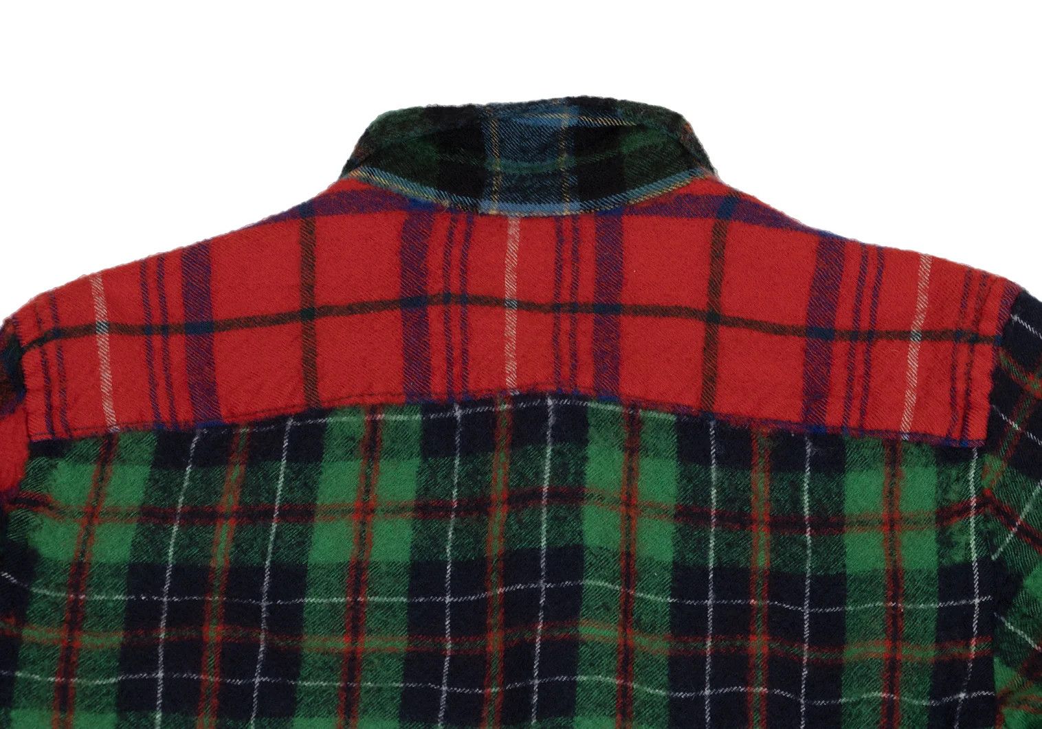 Junya Watanabe Wool Crazy Check Flannel Shirt in Red and Green S Size US S / EU 44-46 / 1 - 12 Thumbnail