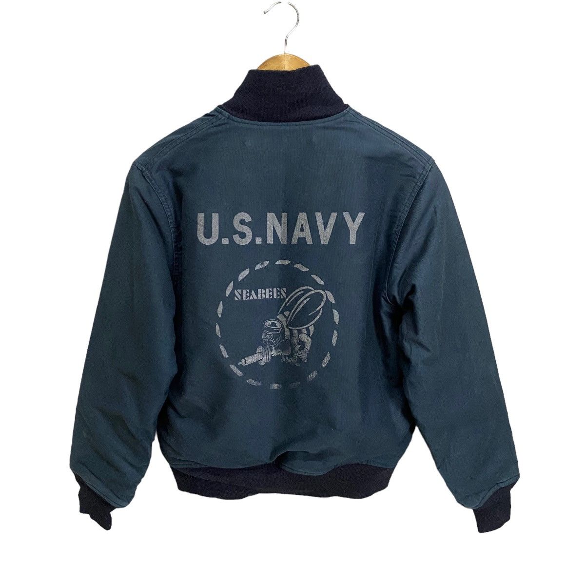 Buzz Rickson's Archival Vtg Buzzrickson Deck Zip Seabees Stencil Jacket Size US M / EU 48-50 / 2 - 1 Thumbnail
