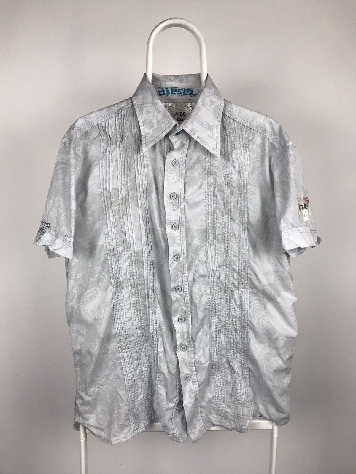 Diesel Vintage Diesel Short Sleeve Shirt Criminal Style Size US XXL / EU 58 / 5 - 1 Thumbnail