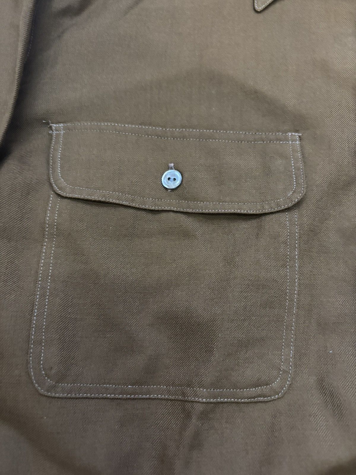 Tokio Kumagai Tokio Kumagai Brown Button Down Wool Shirt Size US M / EU 48-50 / 2 - 8 Thumbnail