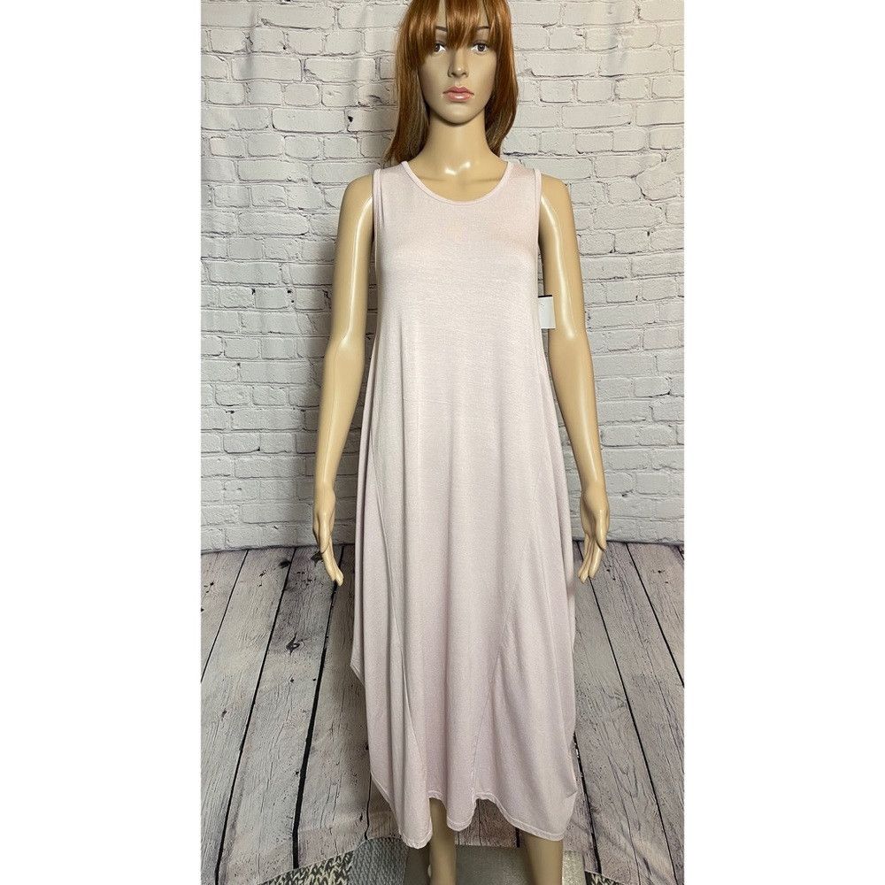Other NWT New MADE IN ITALY Light Pink Scoop Bottom Jersey Midi D Size ONE SIZE - 1 Thumbnail
