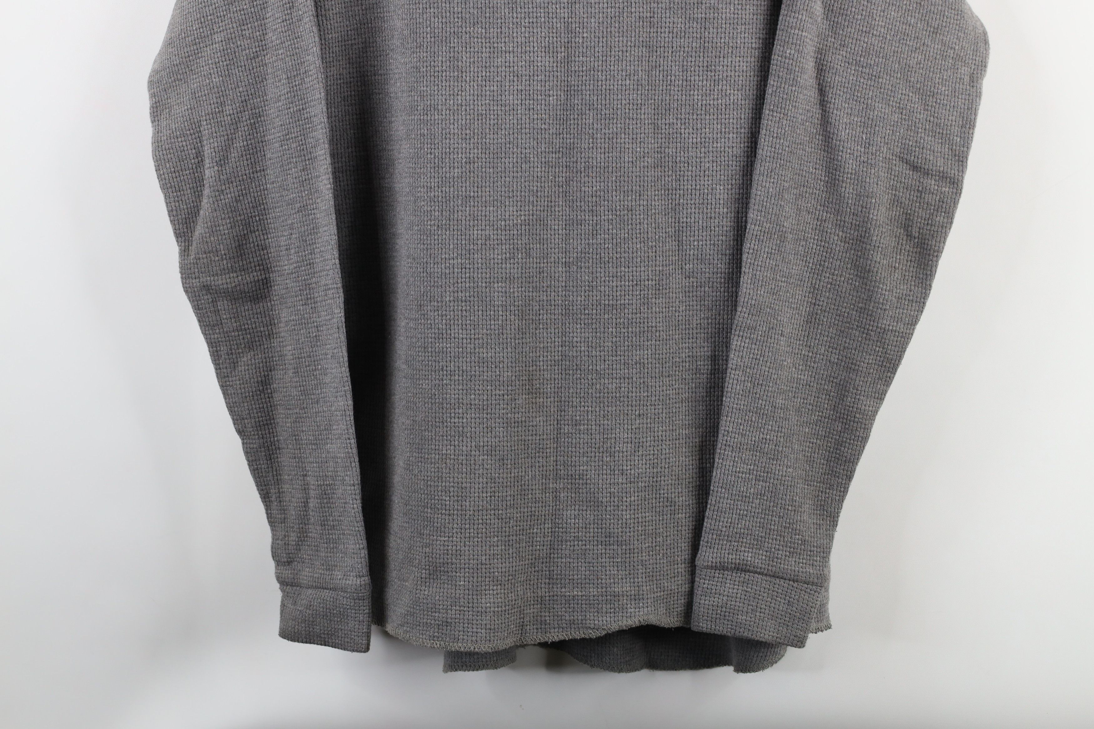 Vintage Vintage 90s Streetwear Waffle Knit Long Sleeve T-Shirt Size US L / EU 52-54 / 3 - 3 Thumbnail