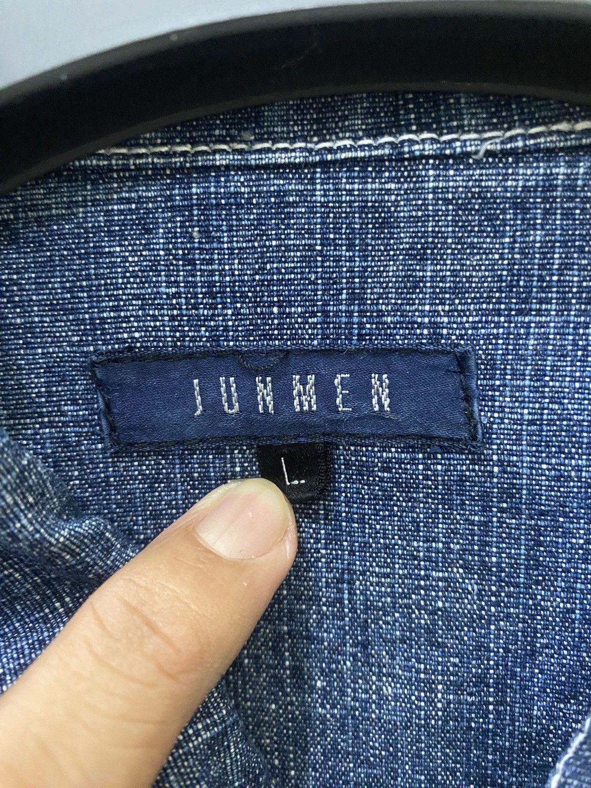 Japanese Brand JUNMEN Denim Worker Jacket Size US L / EU 52-54 / 3 - 5 Thumbnail