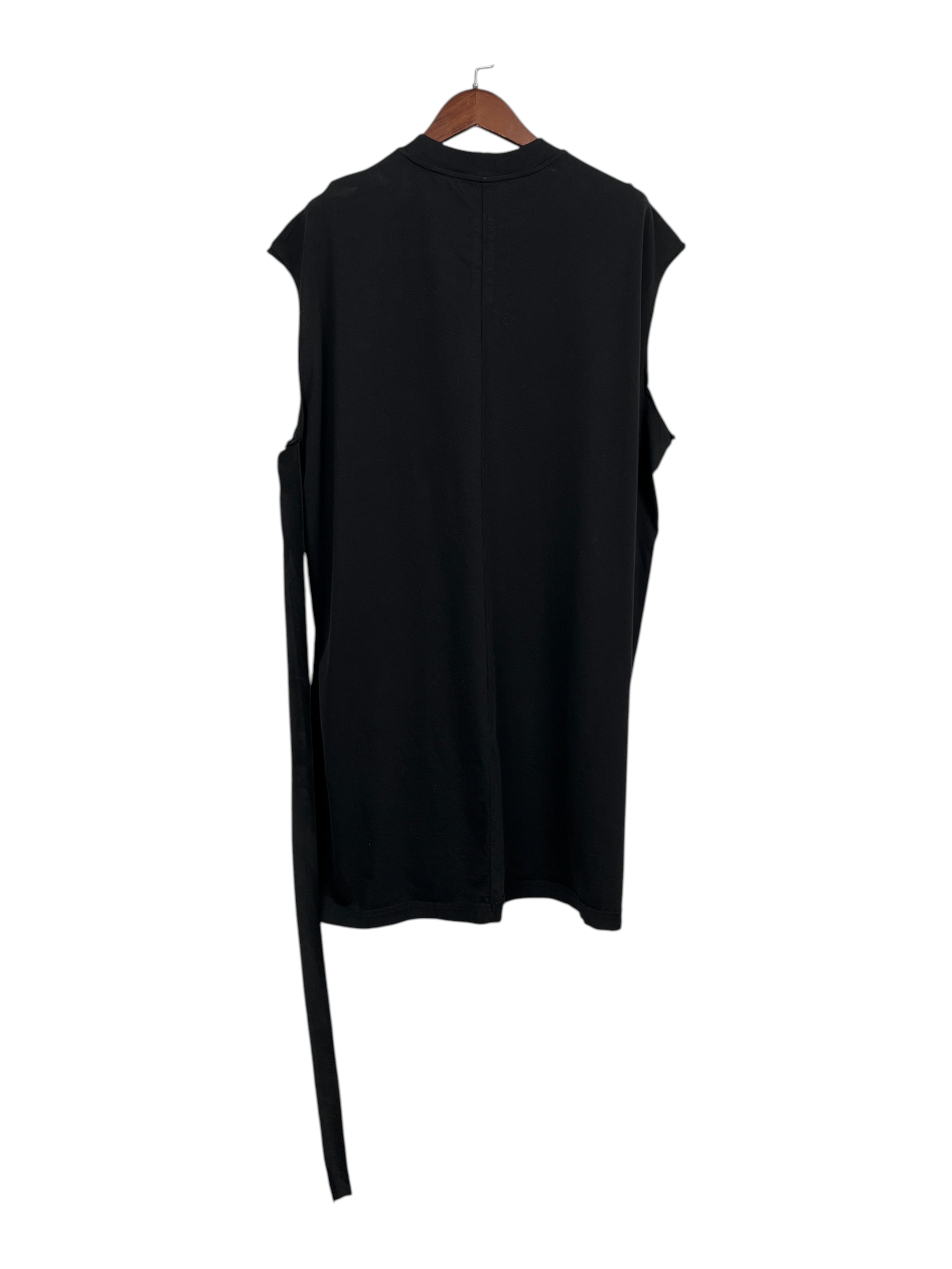 Rick Owens Drkshdw Rick Owens Drkshdw Black Tarp Tee Size US XL / EU 56 / 4 - 2 Thumbnail