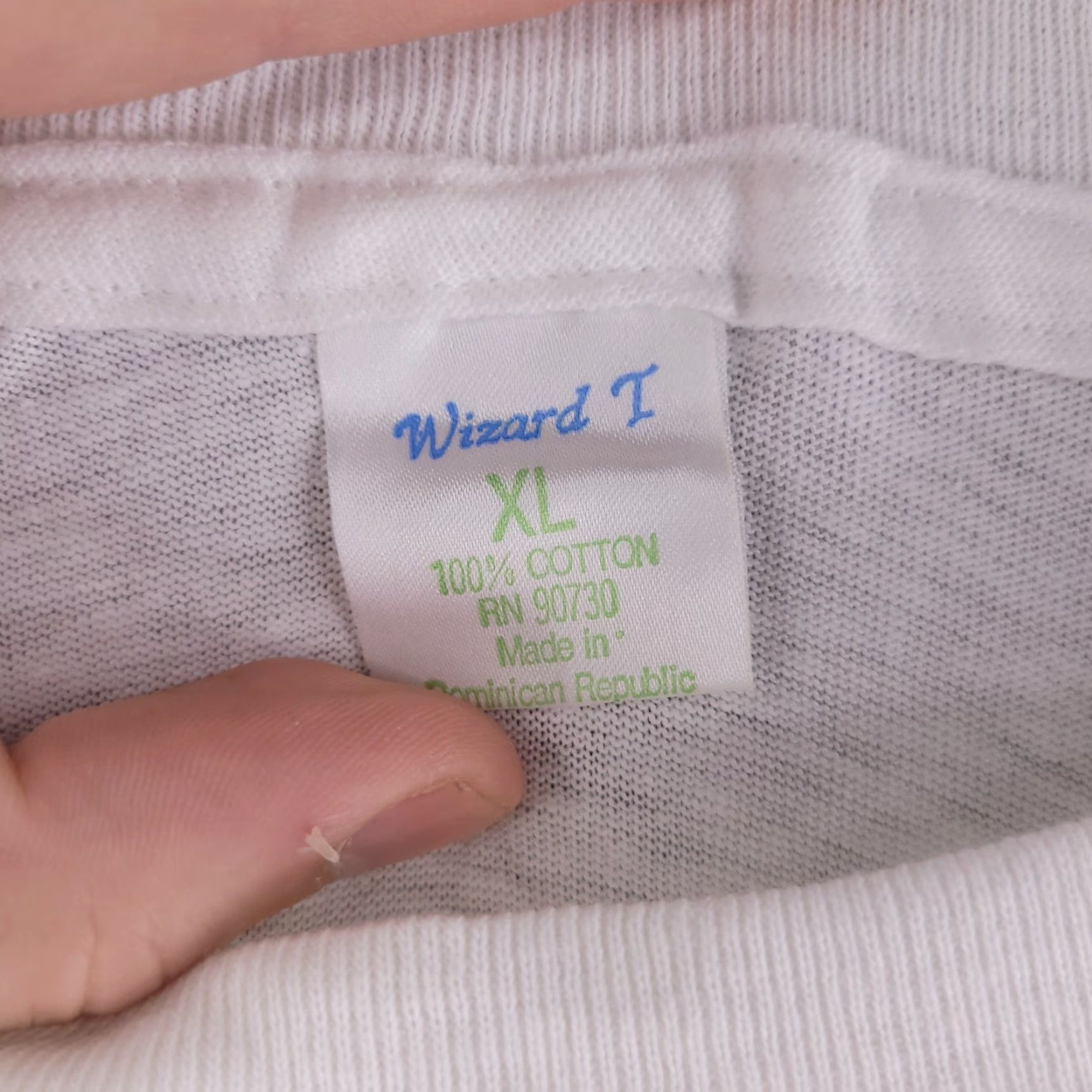 Vintage VINTAGE Wizard T shirt Mens L White Cowboys 1996 Superbowl Single Stitch? Size US L / EU 52-54 / 3 - 6 Thumbnail