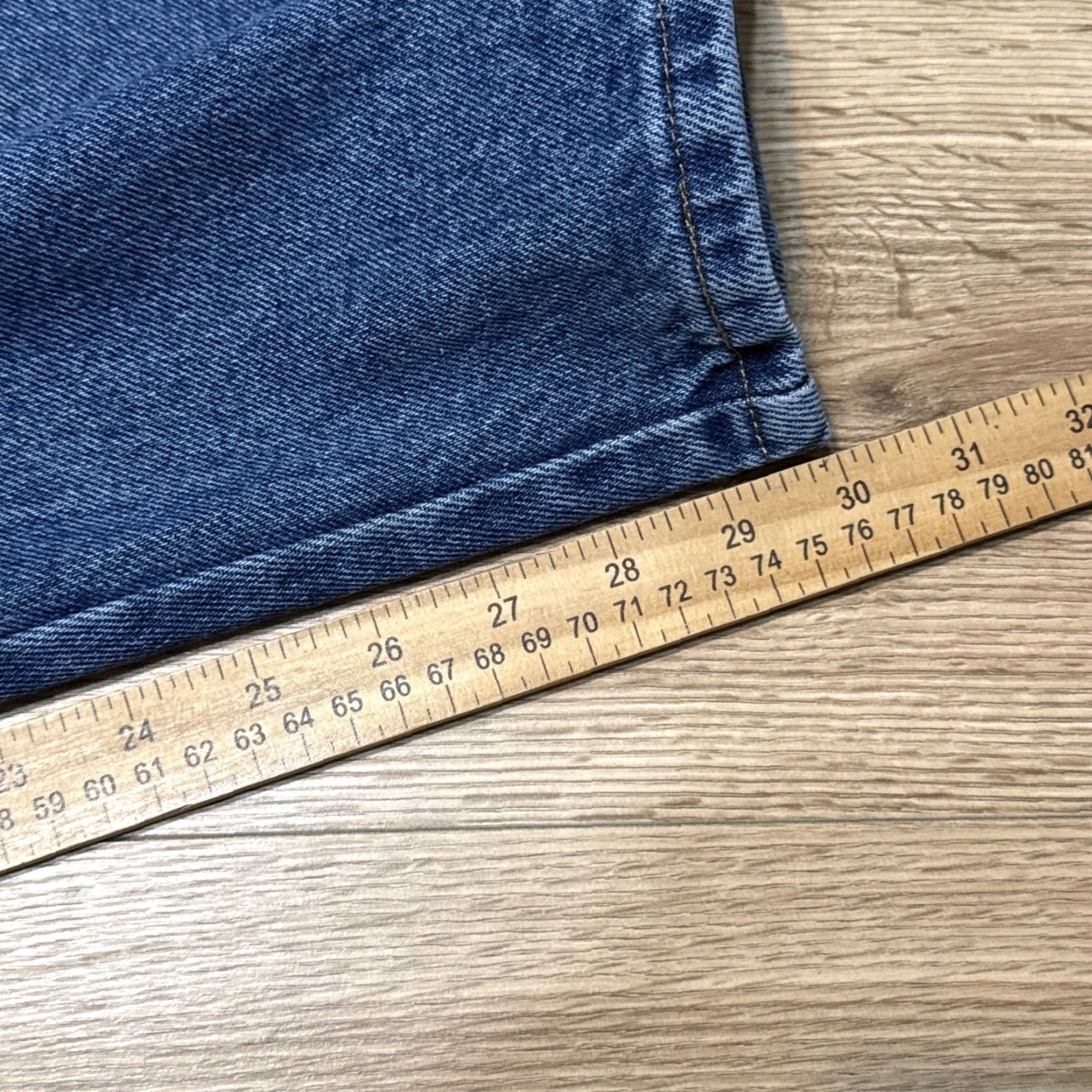 Denime Rustler Carpenter Jeans Mens Sz 38x30 Blue Denim Pockets 100% Cotton Denim Size US 38 / EU 54 - 7 Thumbnail