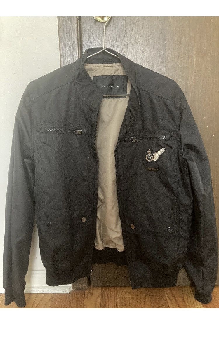Sean John Sean John Military Flight Bomber Jacket Black M Size US M / EU 48-50 / 2 - 1 Thumbnail