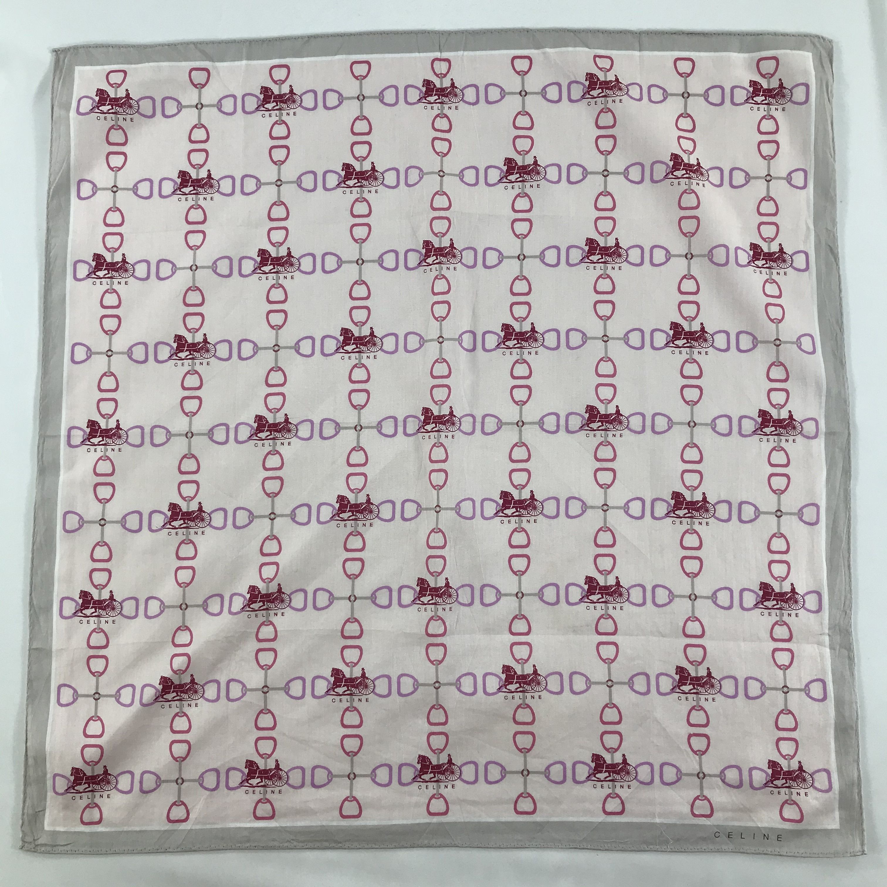 Celine × Vintage Celine Bandana / Handkerchief / Neckerchief - S1574 Size ONE SIZE - 1 Thumbnail