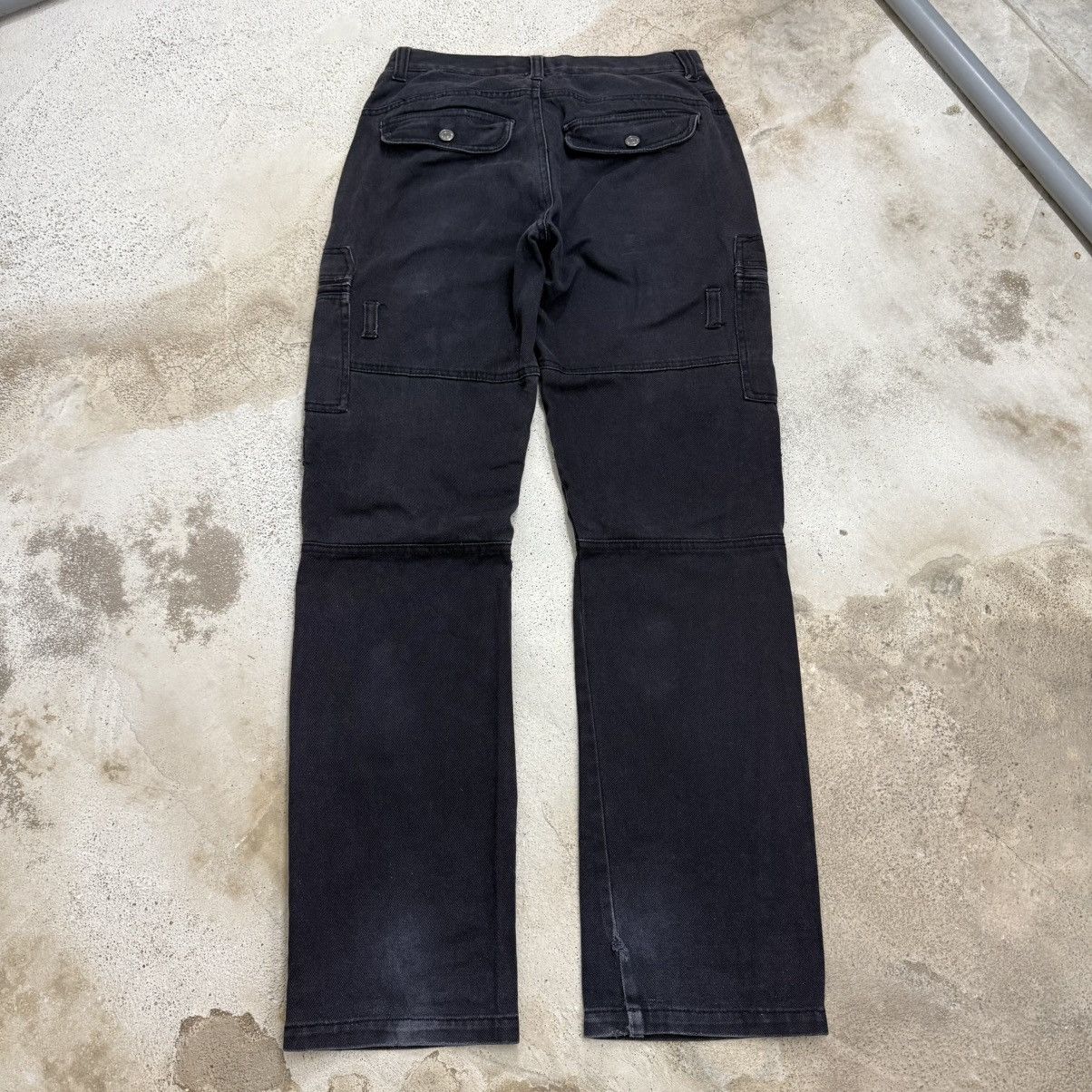 LOWBOX Lowbox Sunfaded Cargo Biker Denim Pants Size US 28 / EU 44 - 2 Thumbnail