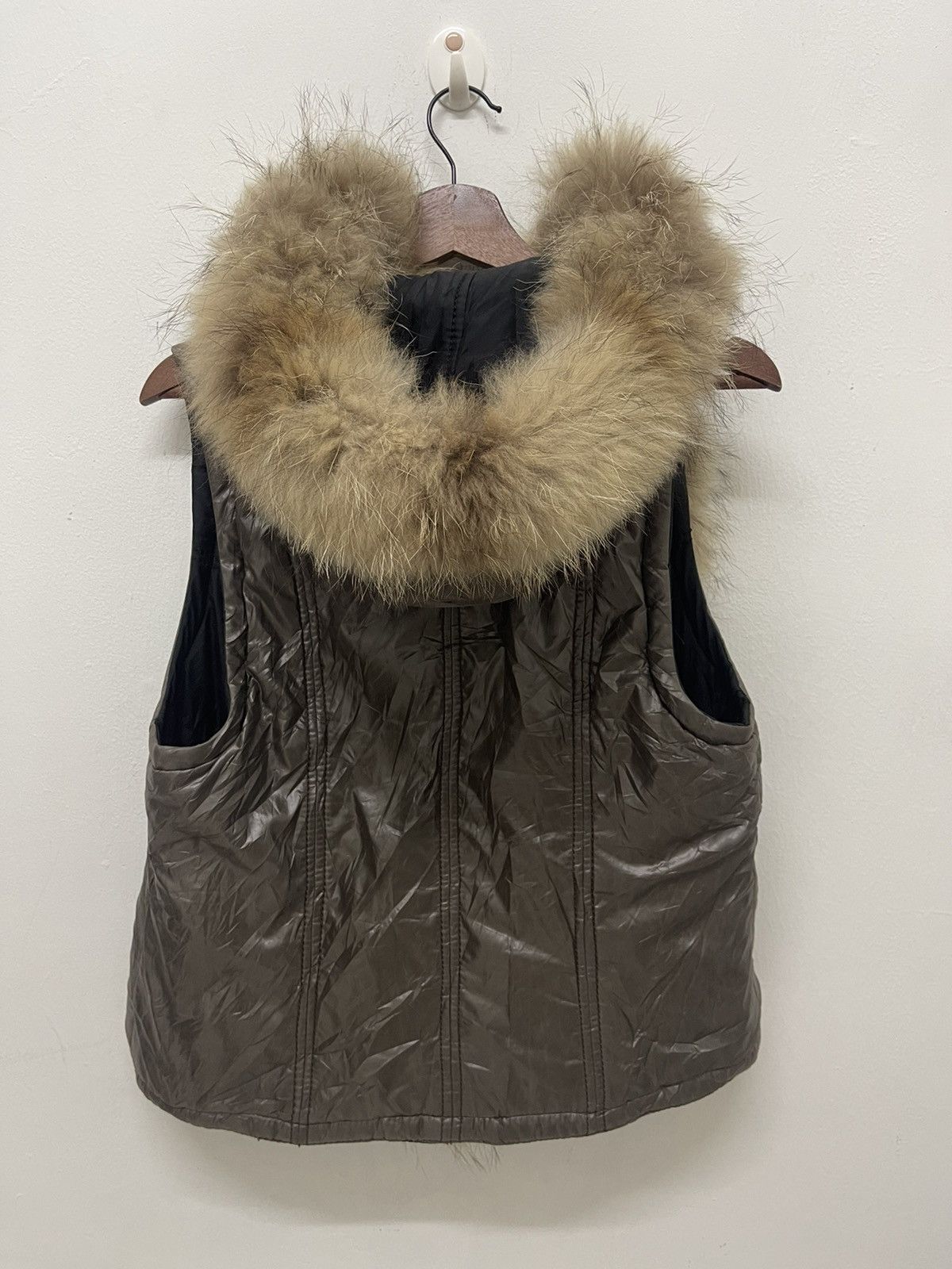 If Six Was Nine VINTAGE AVANT GARDE FUR HOODIES VEST LGB STYLE Size M / US 6-8 / IT 42-44 - 4 Thumbnail