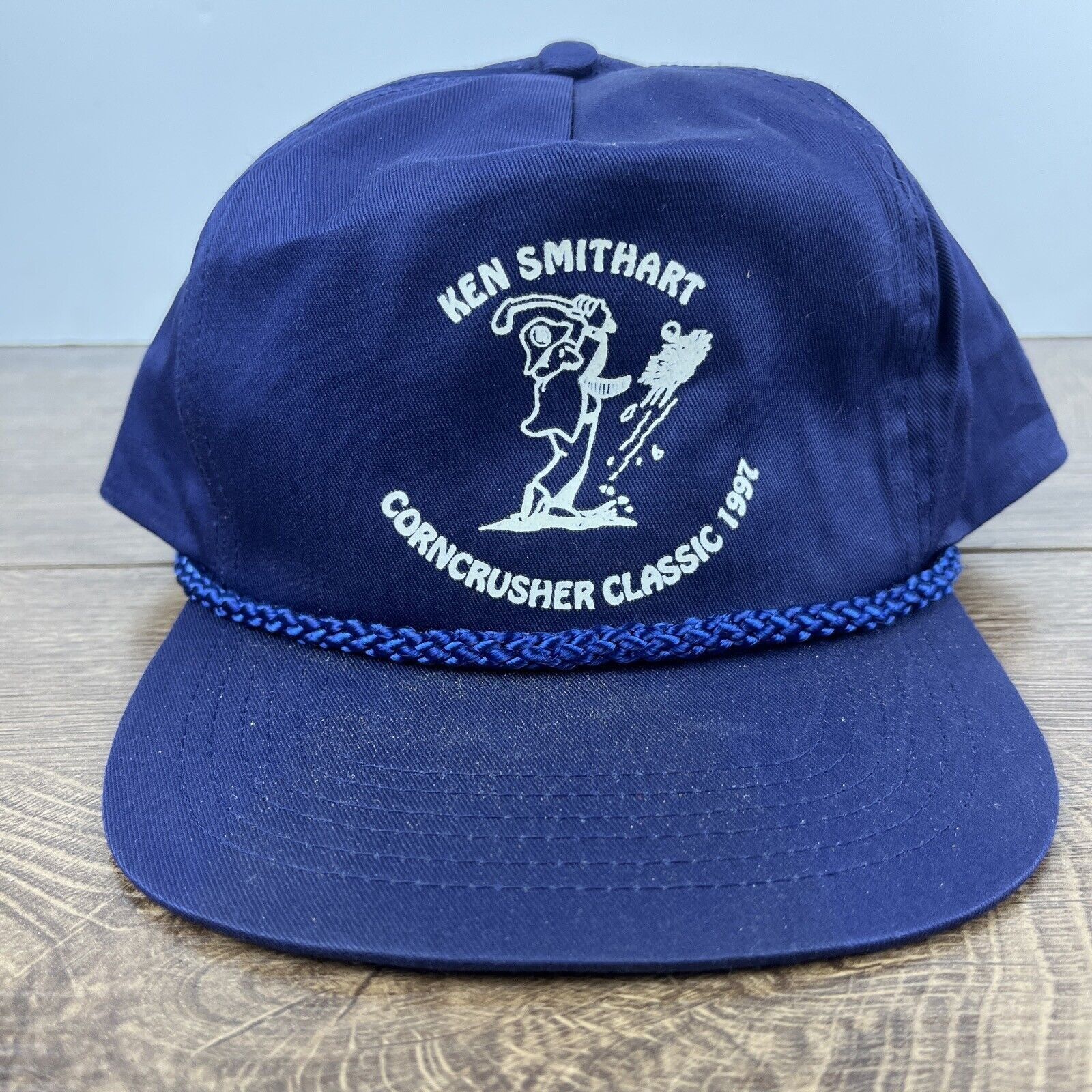 Other Ken Smithart Hat Corncrusher Blue Hat Snapback Adjustable Ad Size ONE SIZE - 4 Thumbnail