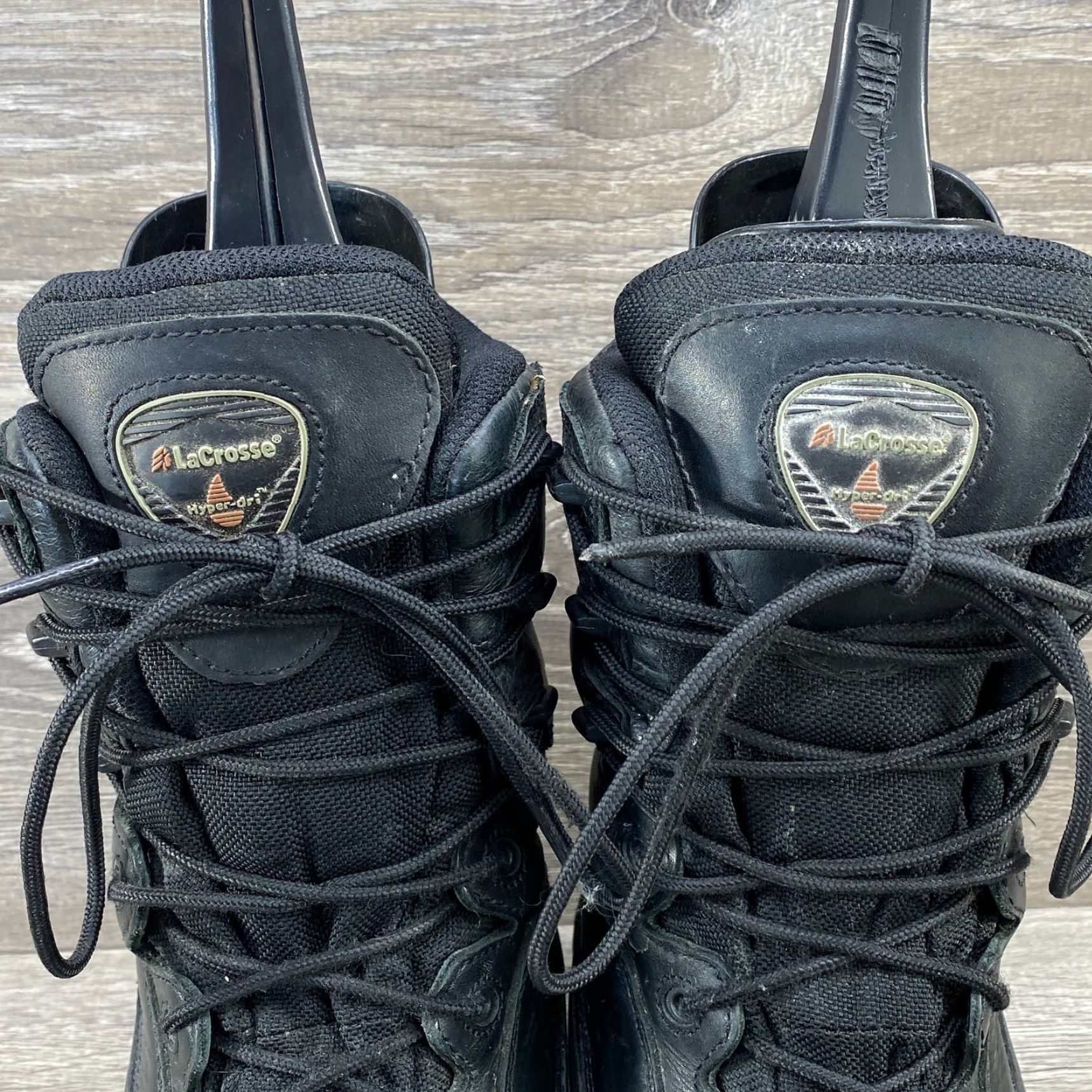 Vintage LaCrosse Boots Polar PFT Steel Toe Black Leather Waterproof Thinsulate Mens 10 M Size US 10 / EU 43 - 5 Thumbnail