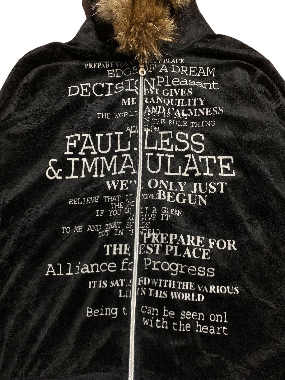 Tornado Mart Vkei- Spinash poem velvet fur hoodie ifsixwasnine style Size US M / EU 48-50 / 2 - 4 Thumbnail