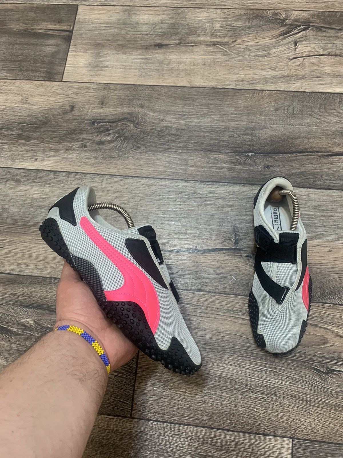 Puma × Vintage Puma Mostro Women’s Grey/Pink Sneakers Shoes US9,5 Size US 9.5 / IT 39.5 - 1 Thumbnail