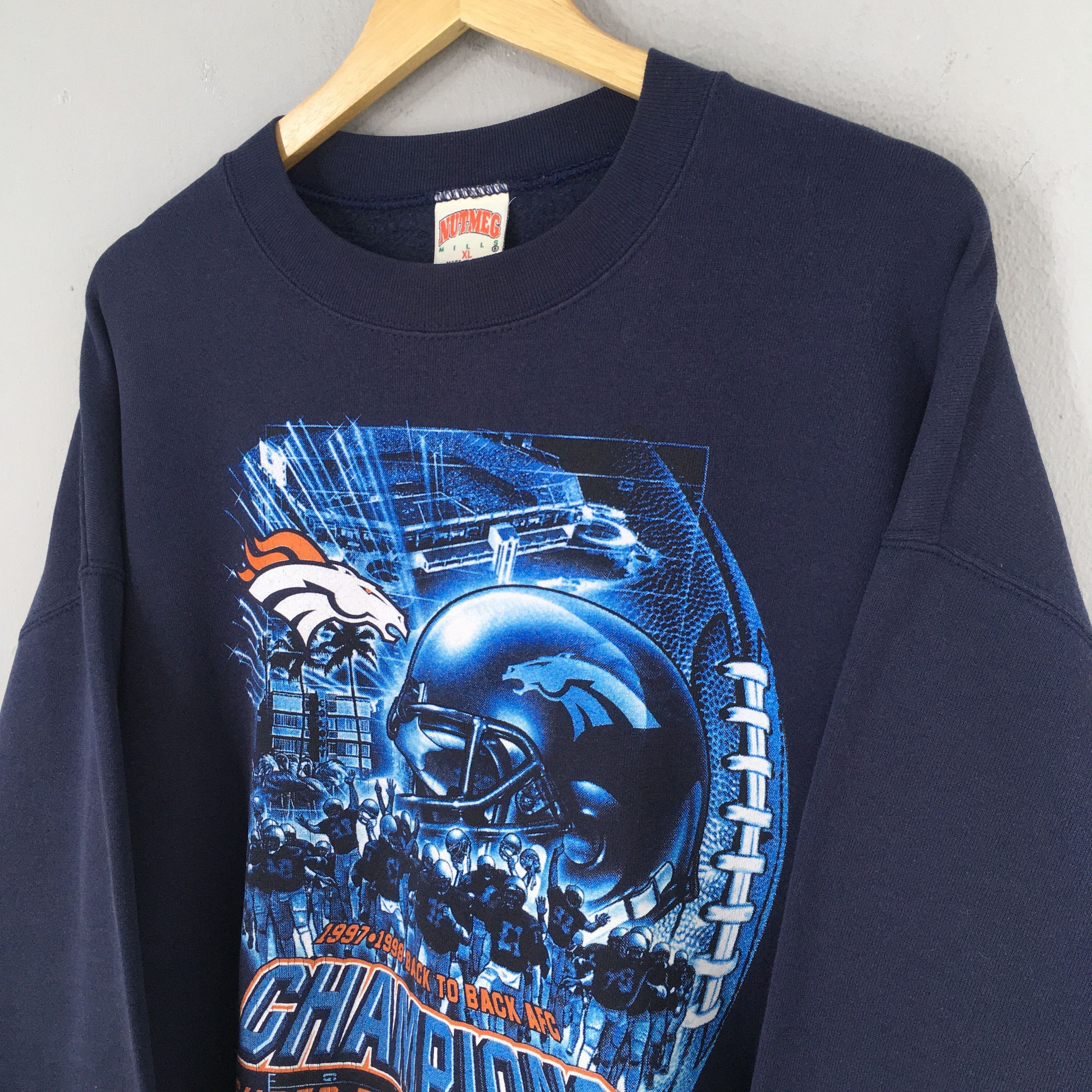 NFL Vintage Denver Broncos Super Bowl Champion NFL Sweatshirt XL Size US XL / EU 56 / 4 - 3 Thumbnail