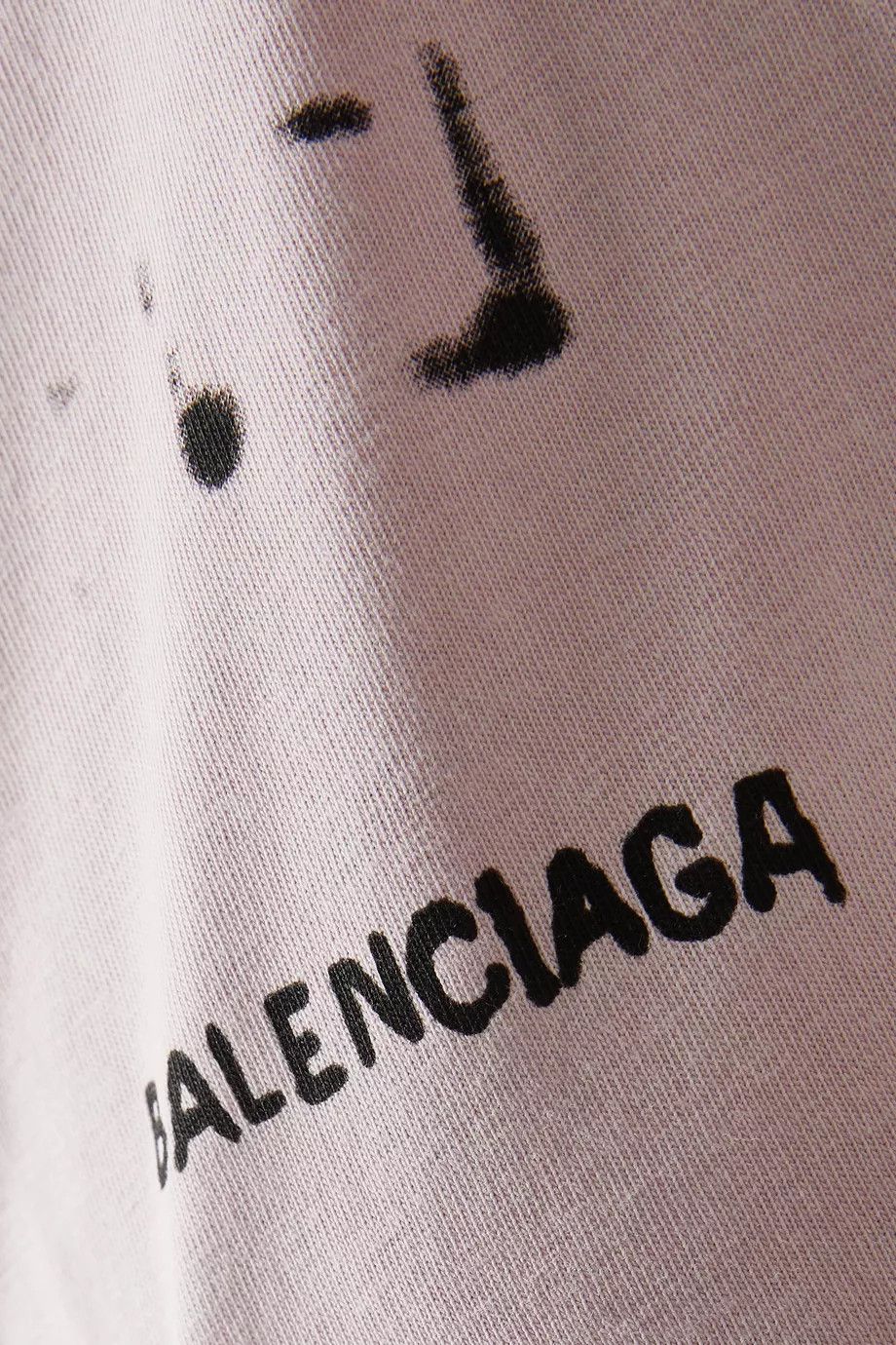 Balenciaga o1srvl11e0325 Hand-Drawn T-Shirt Large Fit in Light Pink Size M / US 6-8 / IT 42-44 - 6 Thumbnail