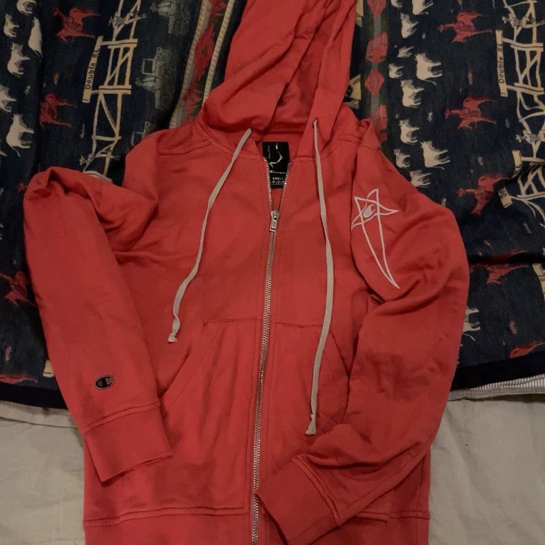 Rick Owens Rick Owens Rick Owens Champion Hoodie in Red Color-2507 Size US S / EU 44-46 / 1 - 1 Thumbnail