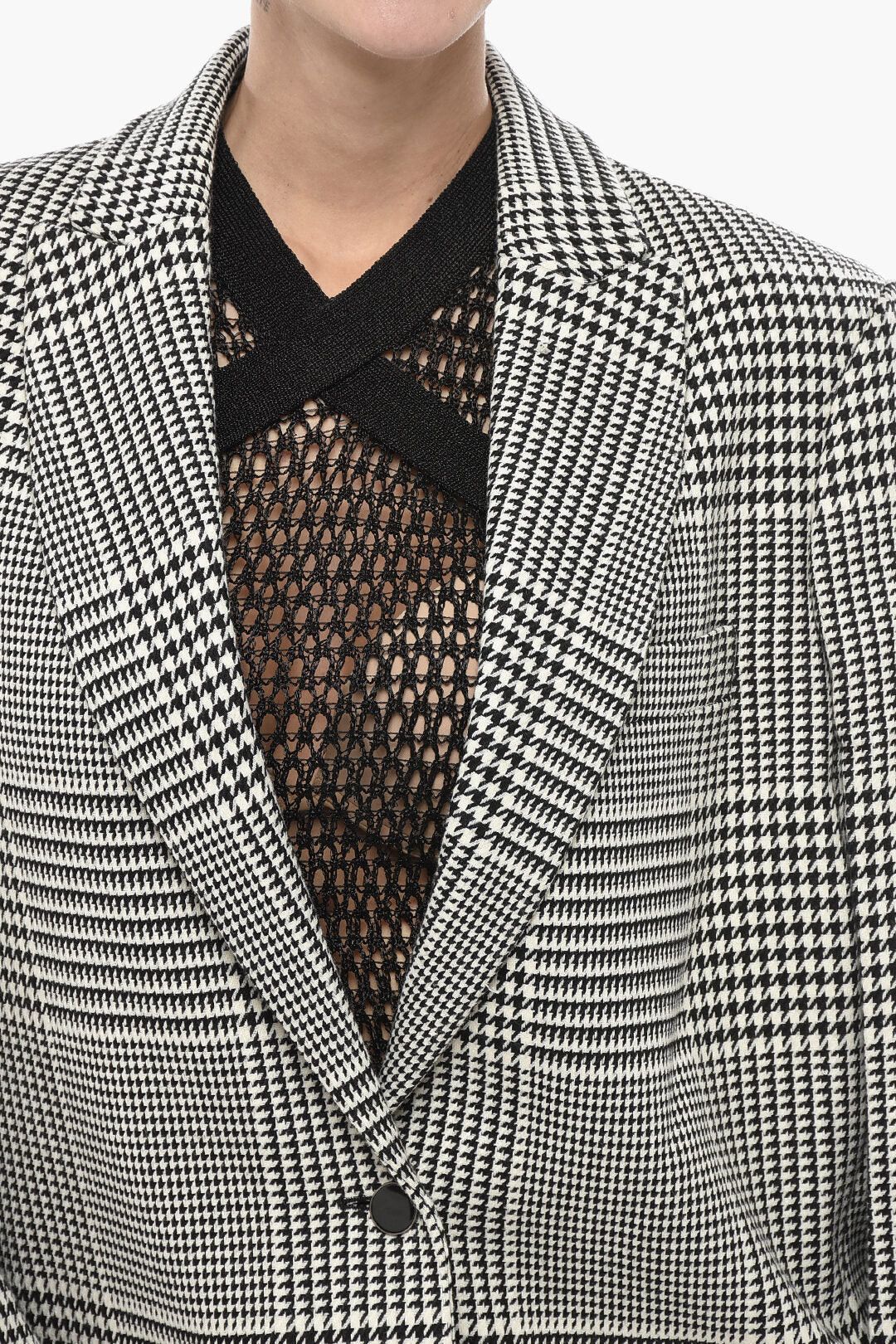 Off-White og1mm0426 Formal Blazer in White & Black Size S / US 4 / IT 40 - 3 Thumbnail