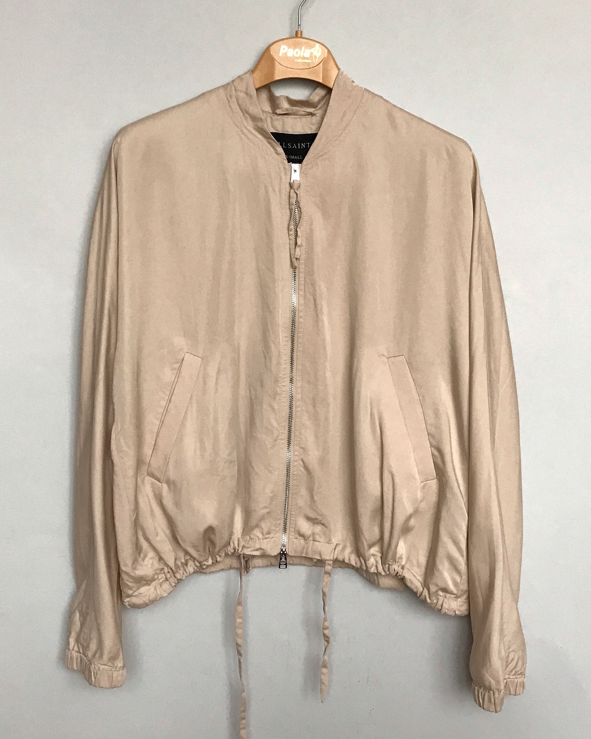 All Saints LYRA BOMBER cheapest JACKET IN BLUSH PINK Coat