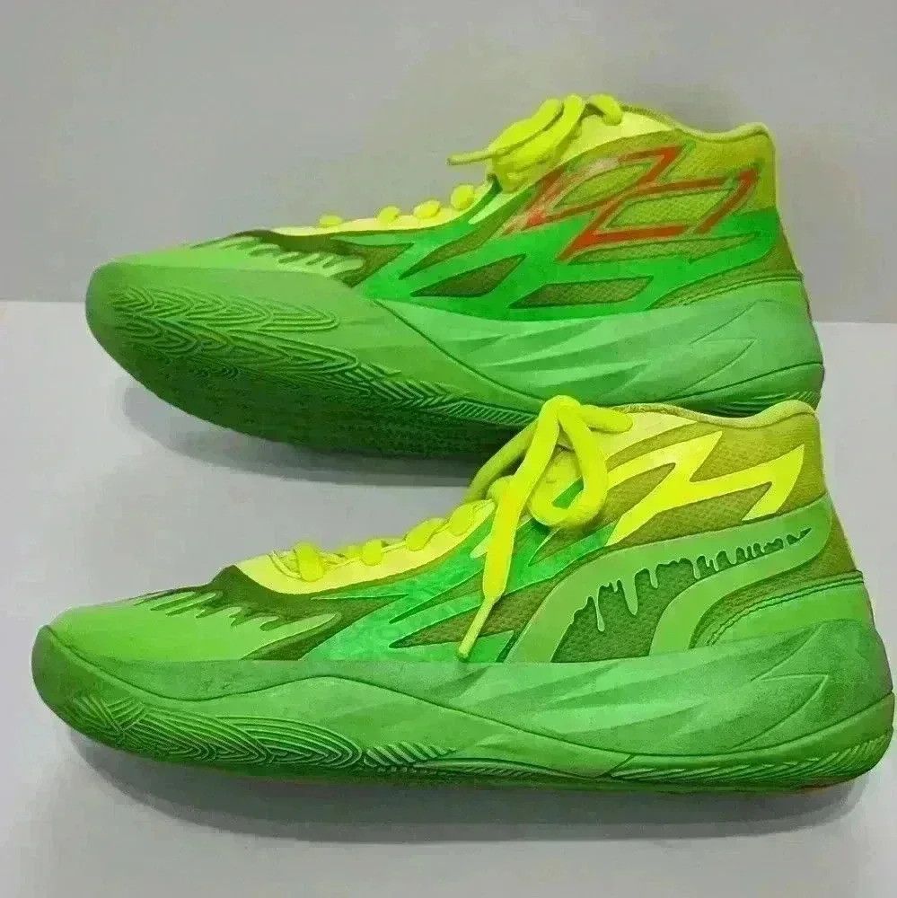 Puma × Sneakerboy Puma LaMelo Ball Nickelodeon Lace-Up Slime Lime Green Kicks Size US 6 / EU 39 - 6 Thumbnail