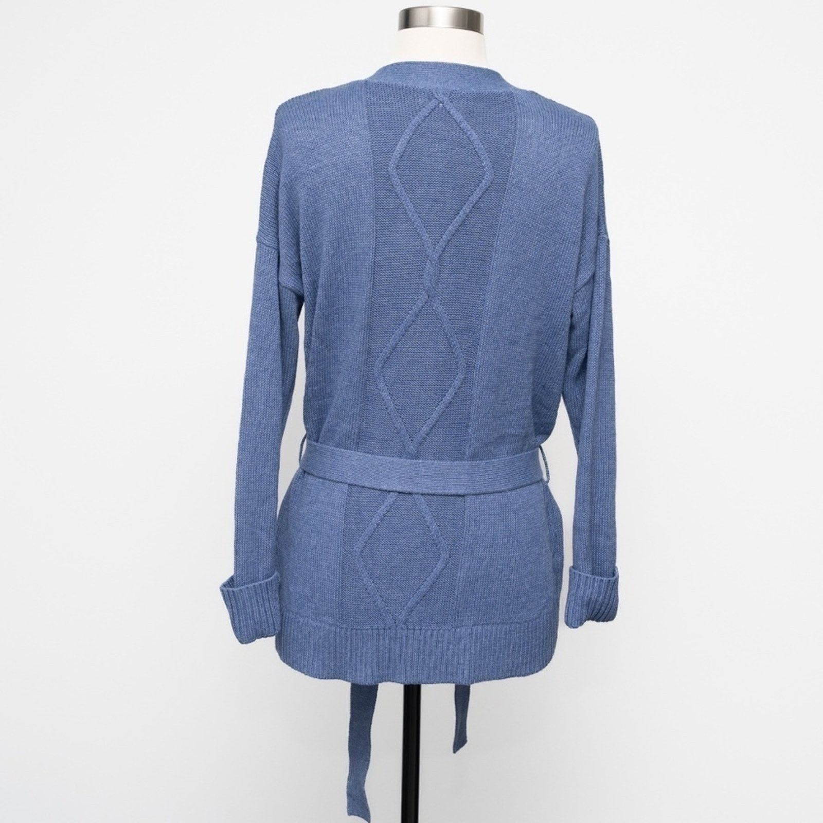 L'AGENCE L'agence. Mica Belted Cable Cardigan. Size XS / US 0-2 / IT 36-38 - 4 Thumbnail