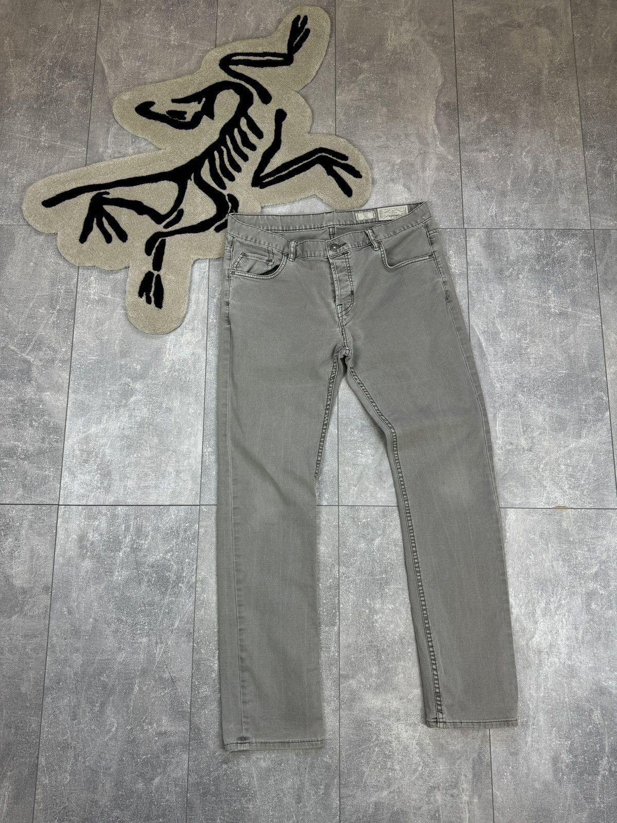 Allsaints × Japanese Brand Mens Vintage AllSaints Sodium Iggy jeans denim pants grey Size US 34 / EU 50 - 19 Thumbnail