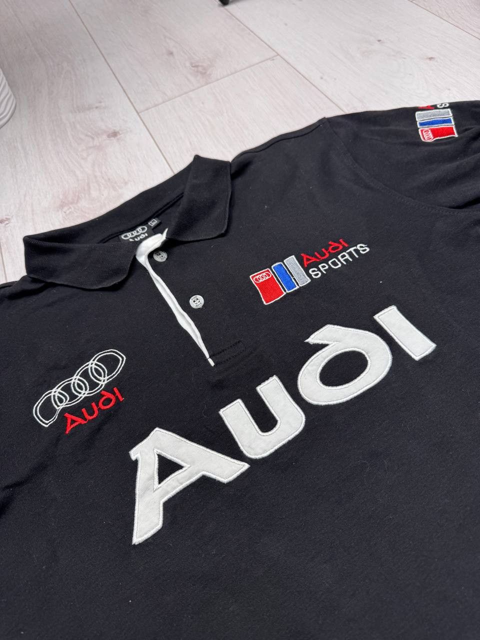 Audi Vintage Audi Big Logo Polo Faded Racing F1 Size US M / EU 48-50 / 2 - 5 Thumbnail