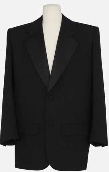 Saint Laurent Paris o1la1rc1a1225 782775 Ww Veste m Tuxedo Rayure Jacket in Noir Size US S / EU 44-46 / 1 - 3 Thumbnail