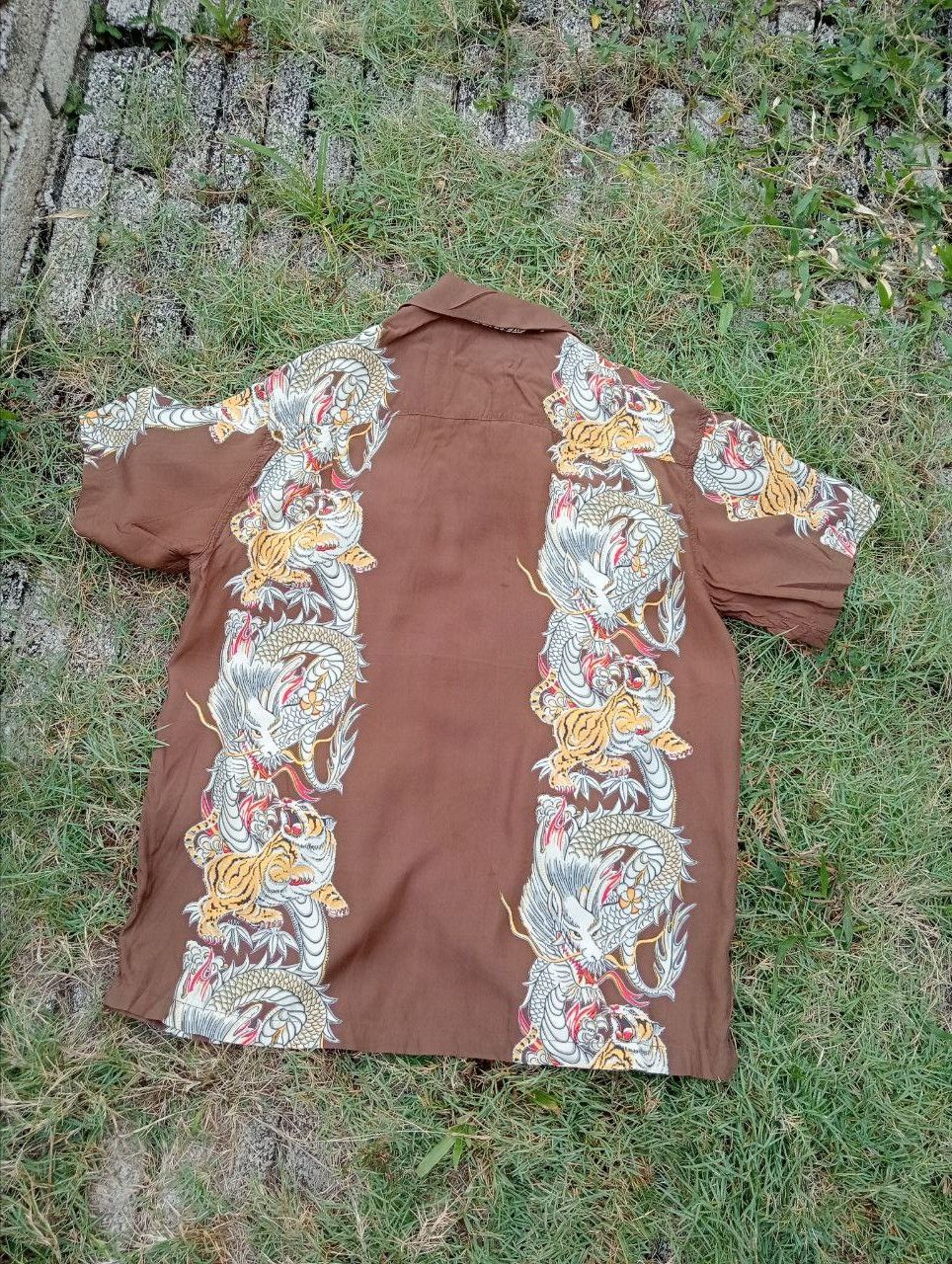 Japanese Brand Vintage Japanese Hanauma Bay Dragon Tiger Aloha Shirt Size US L / EU 52-54 / 3 - 8 Thumbnail